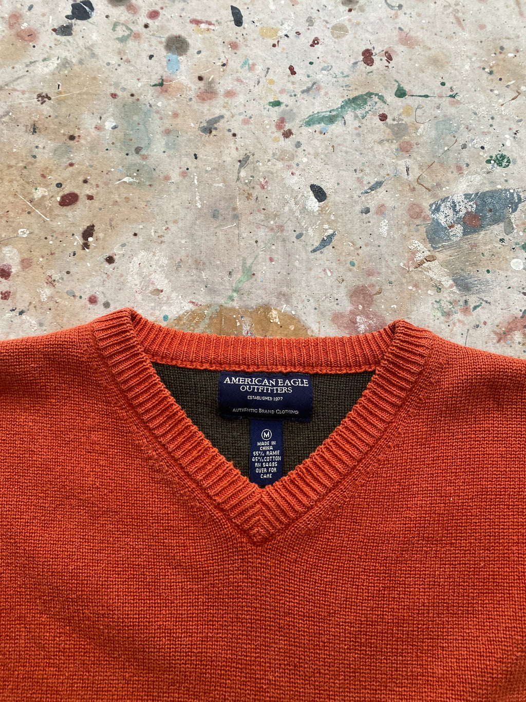 90s american eagle v neck sweater