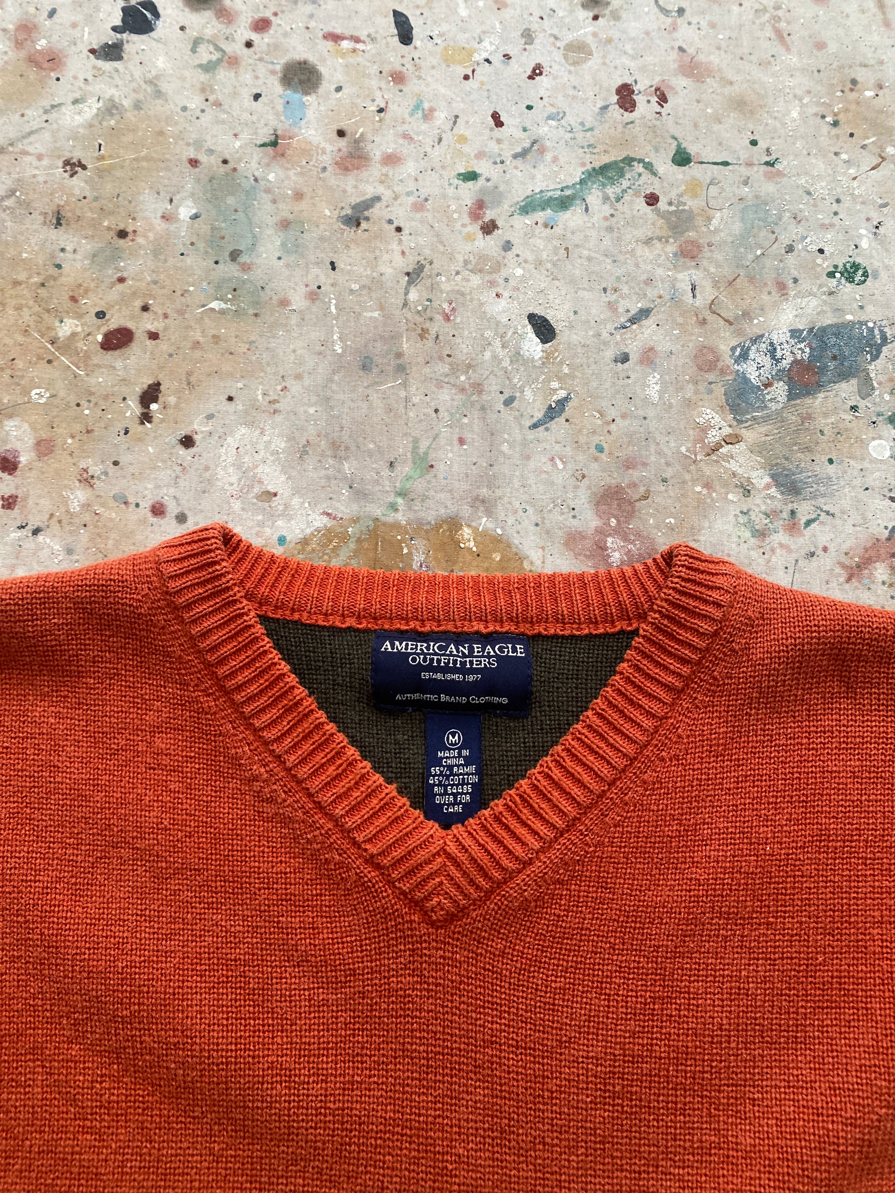 90s american eagle v neck sweater