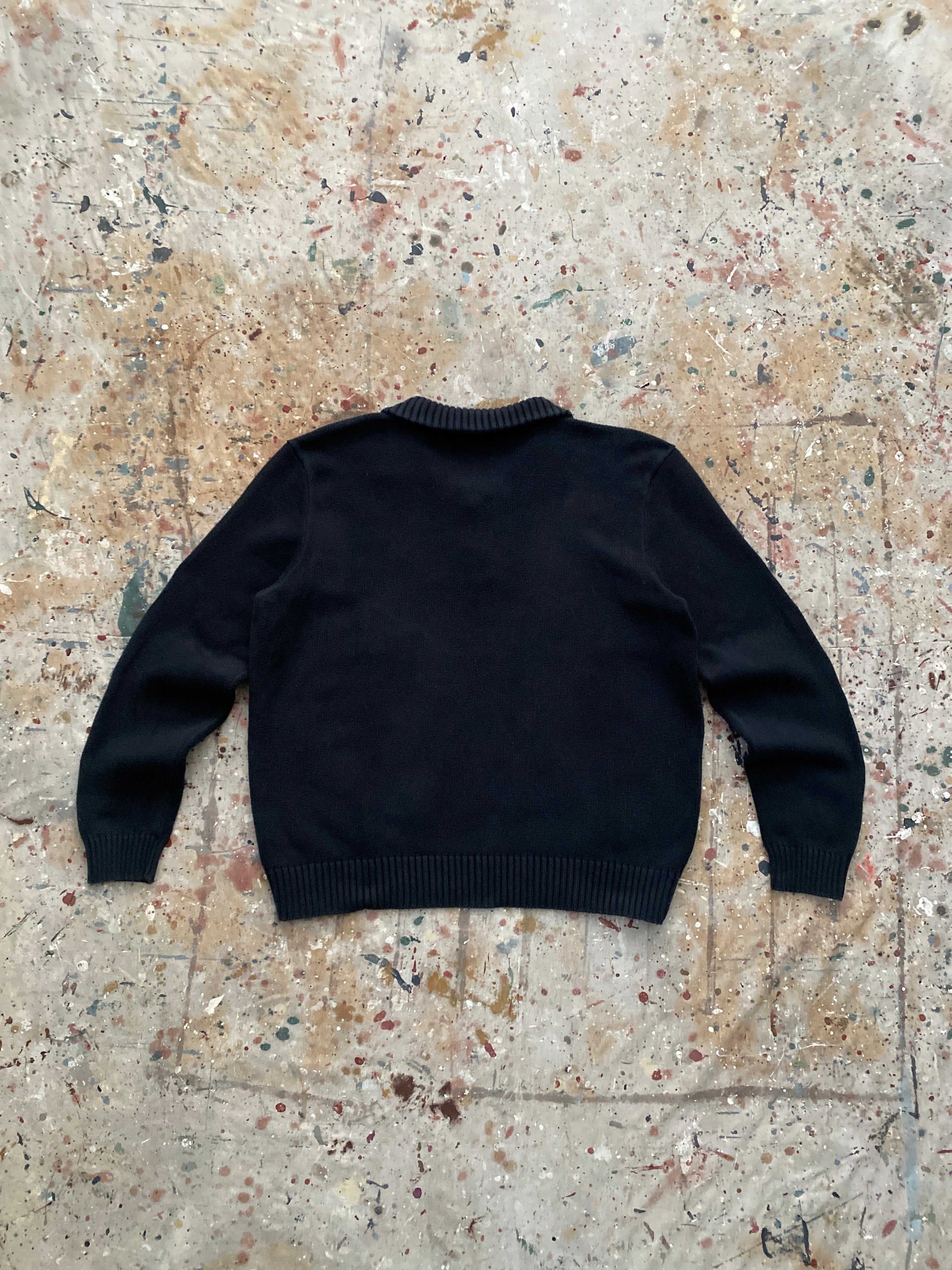 90s PRL quarter zip knit sweater