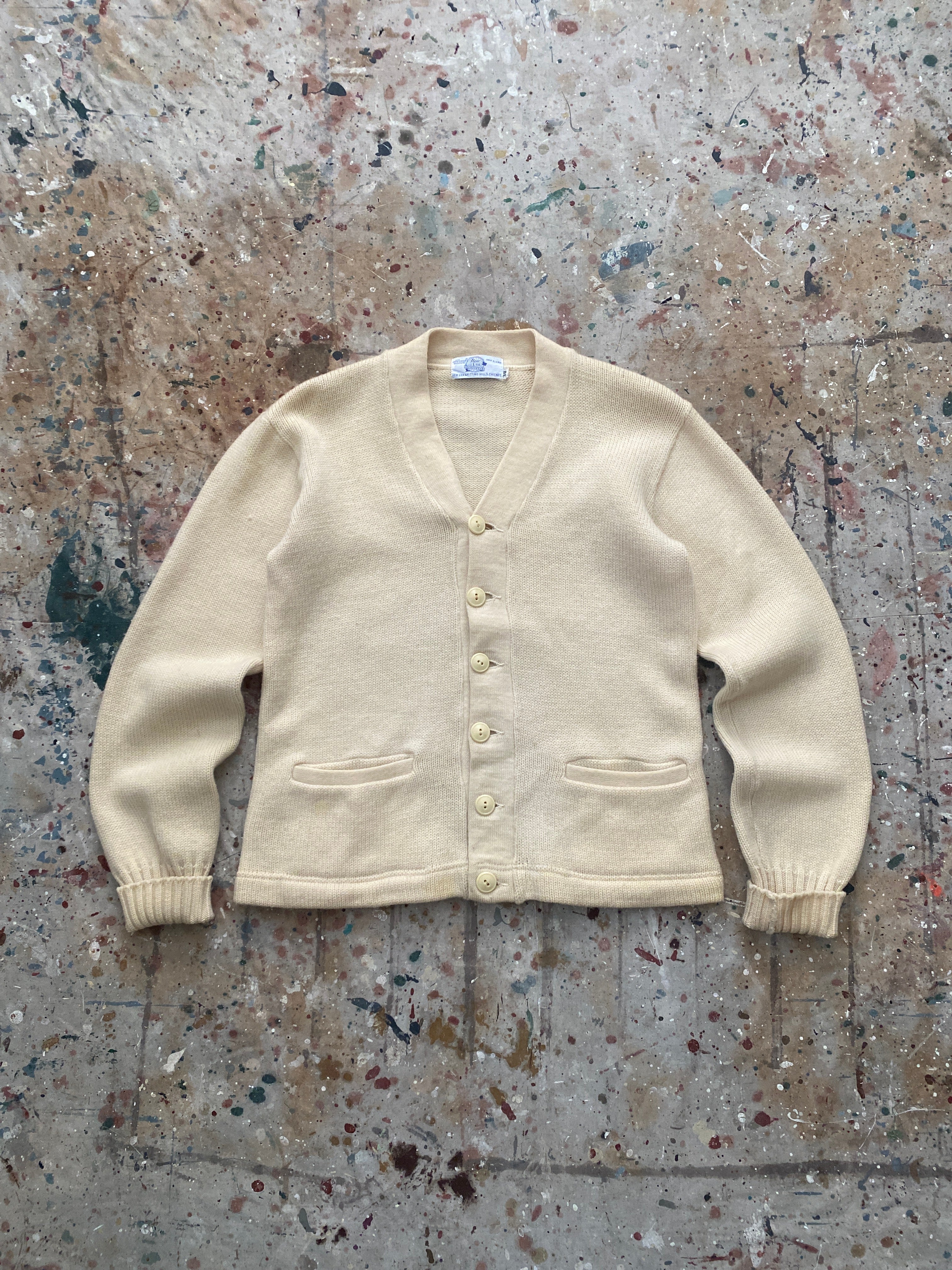 50s wool cardigan sweater