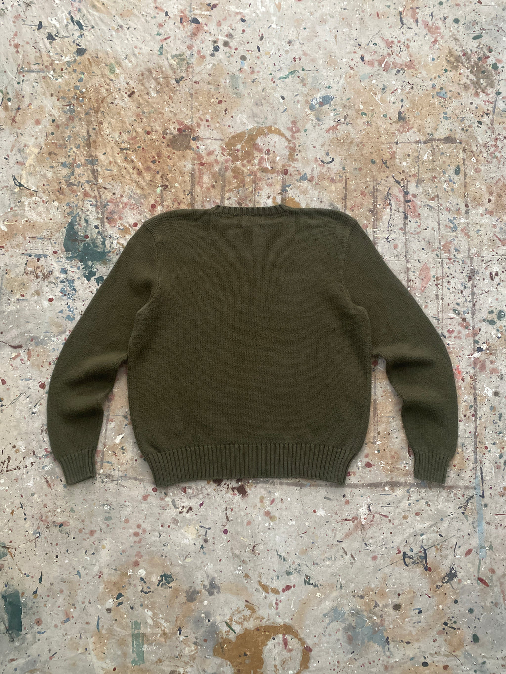 90s PRL cotton knit sweater