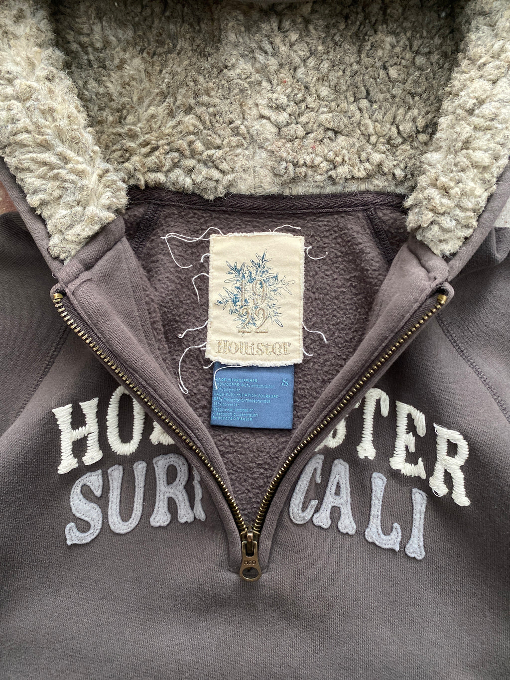 00s hollister quarter zip hoodie