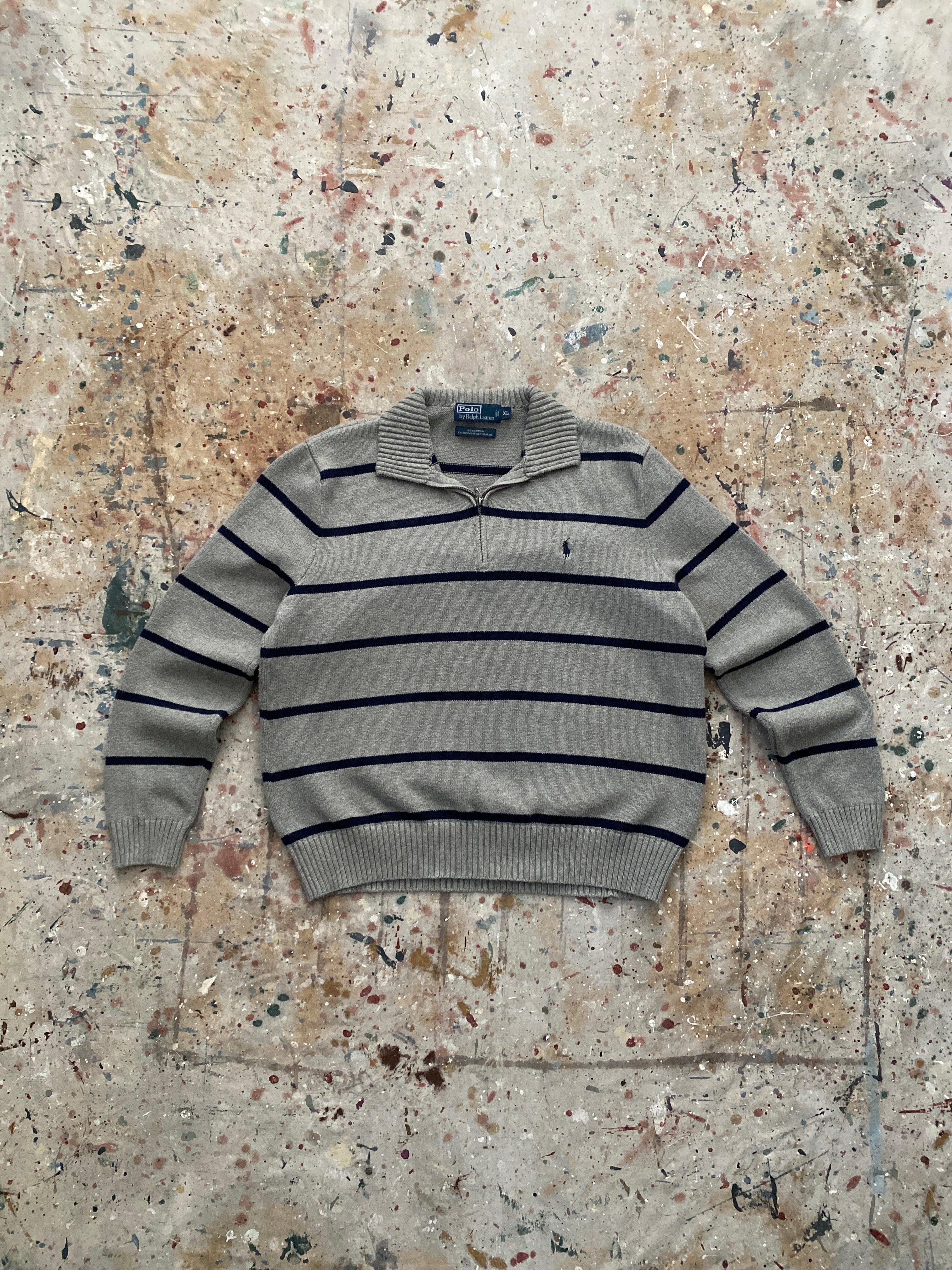 90s PRL quarter zip sweater