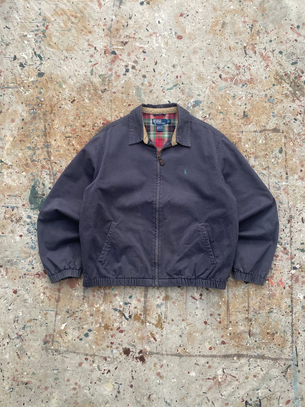 90s PRL lined harrington jacket