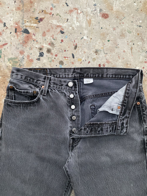 00s faded black levi's 501 jeans