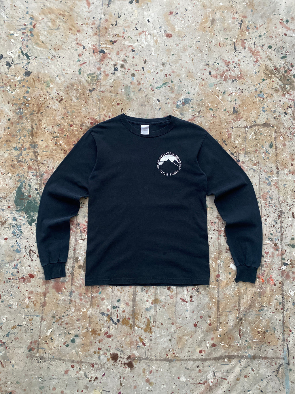 2009 title fight black long sleeve tee