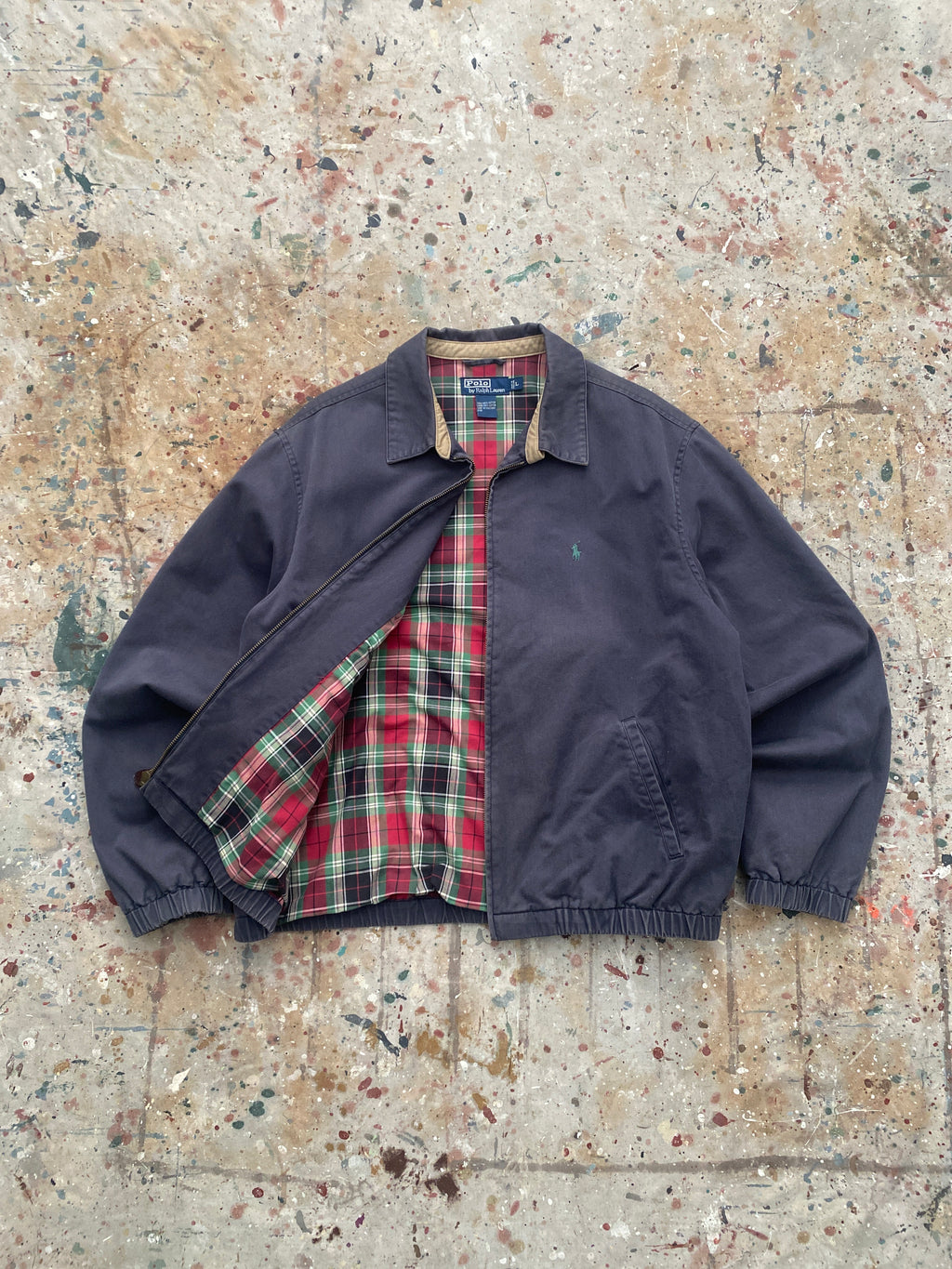 90s PRL lined harrington jacket