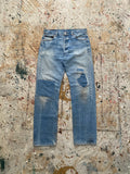 90s levi's patchwork 501 jeans