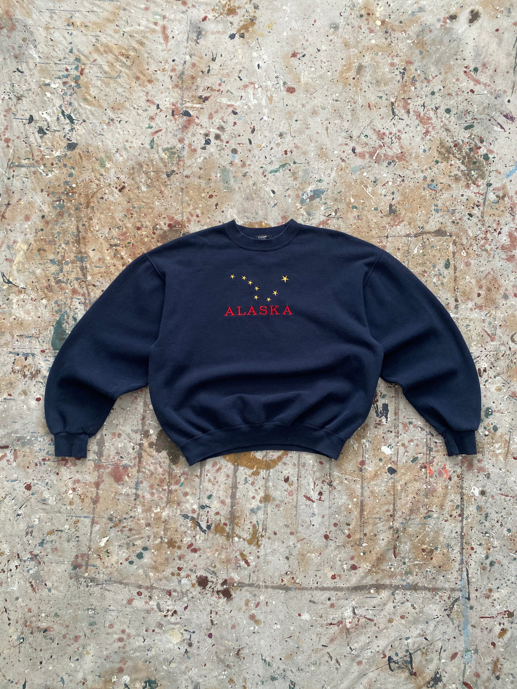 90s embroidered alaska sweatshirt