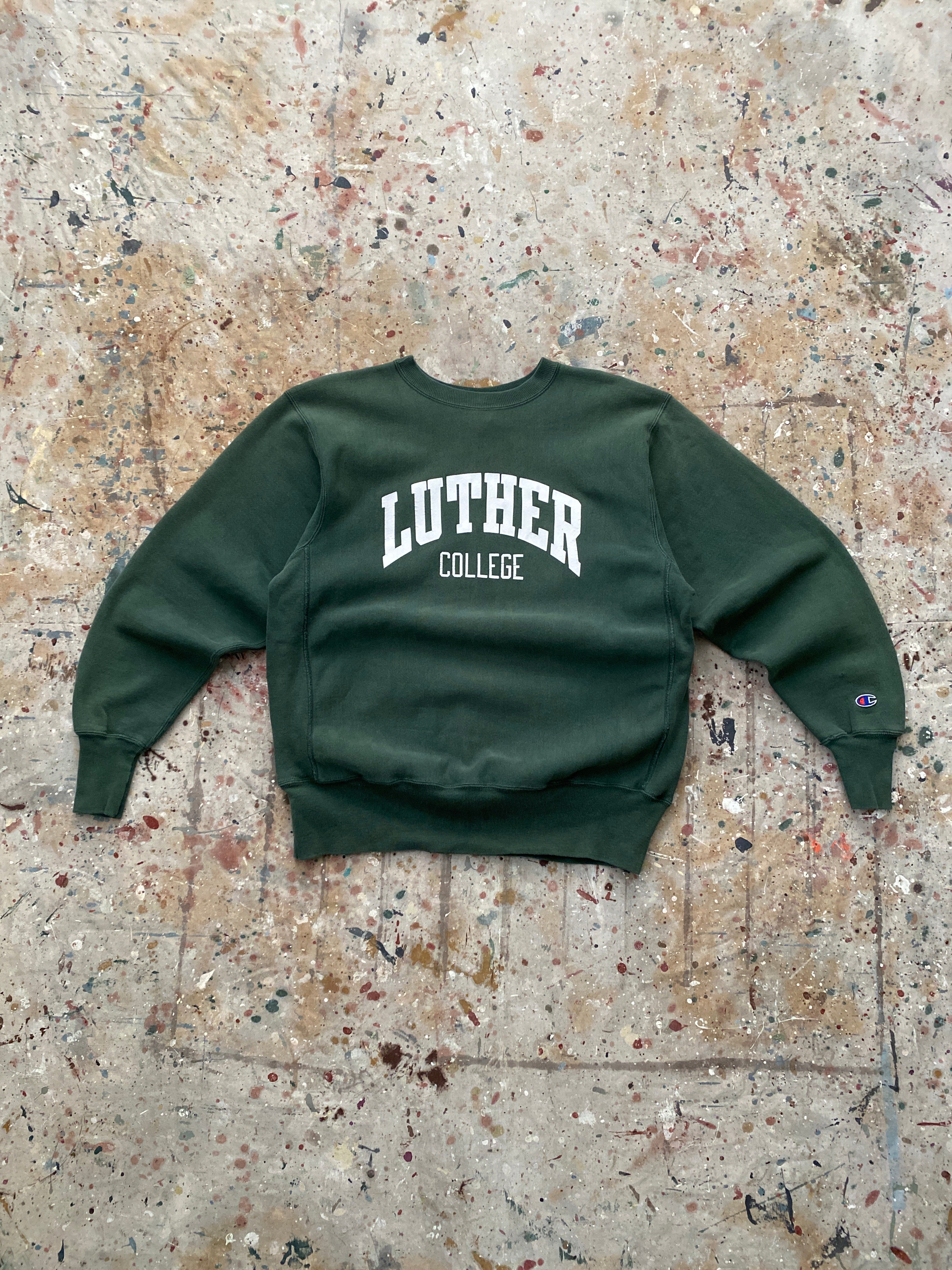 90s luther college champion reverse weave sweatshirt