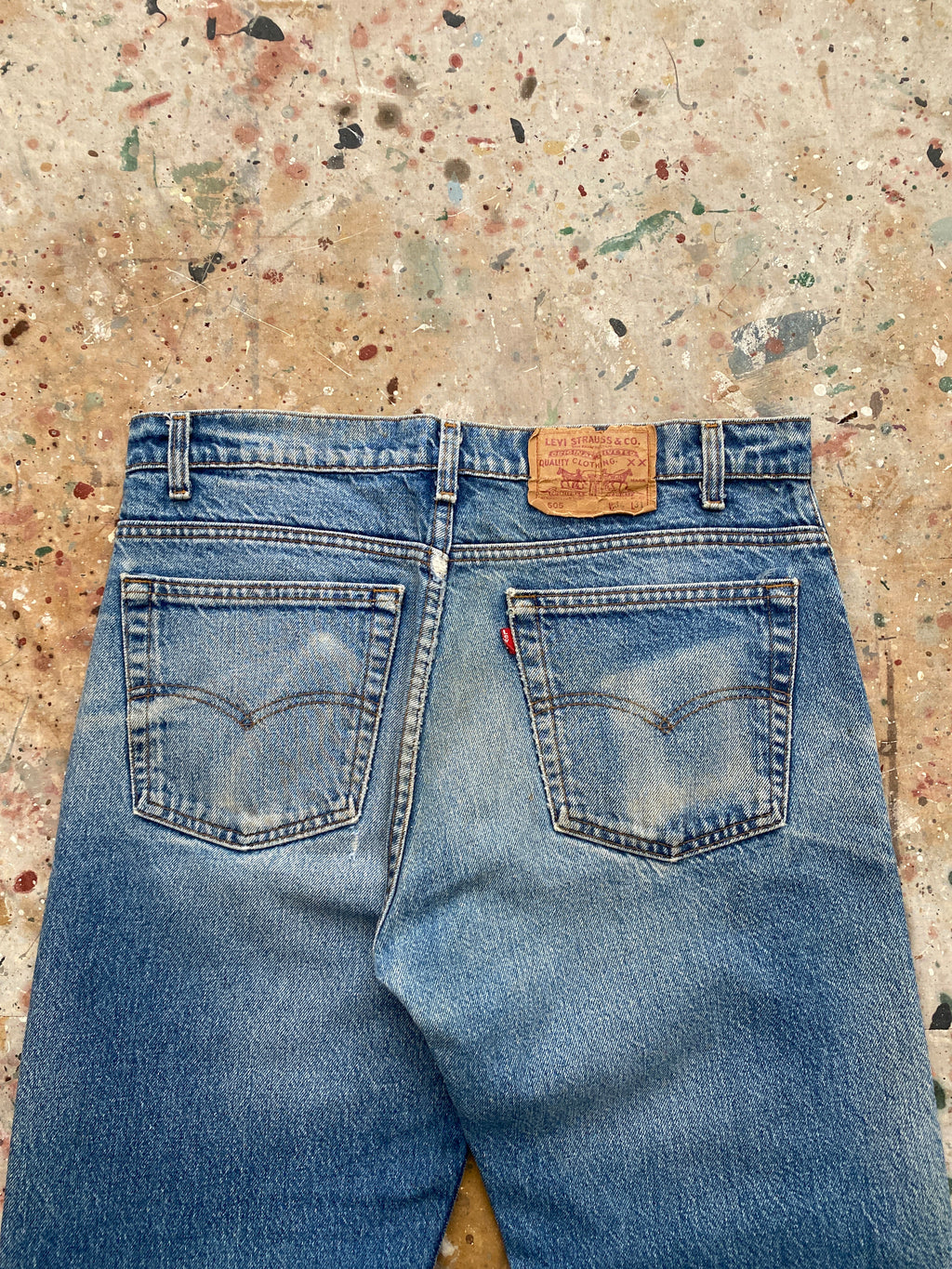 80s levi's 505 faded painter jeans