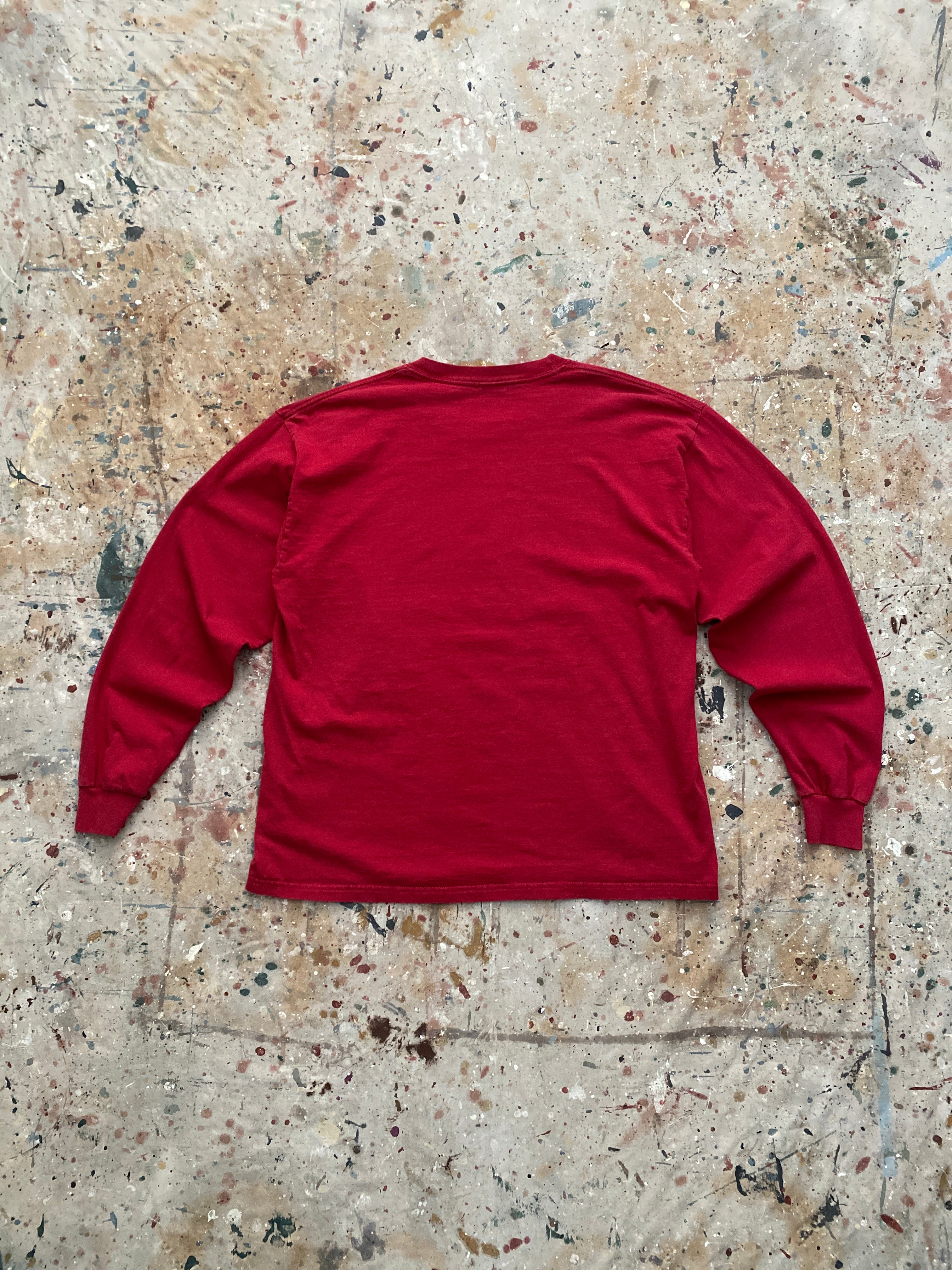 00s oklahoma university arch print long sleeve tee