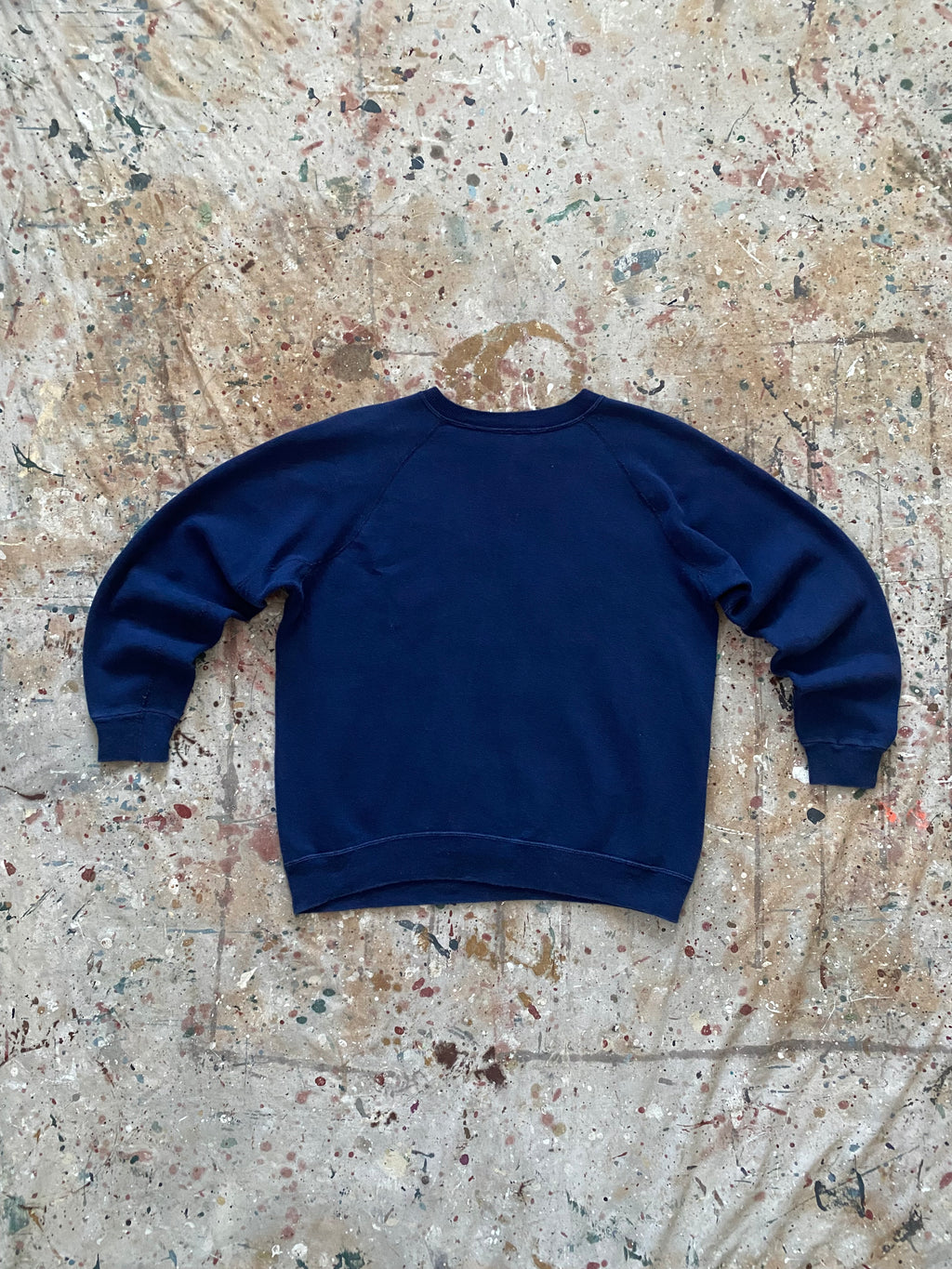 70s "reasonably prudent person" flocked sweatshirt
