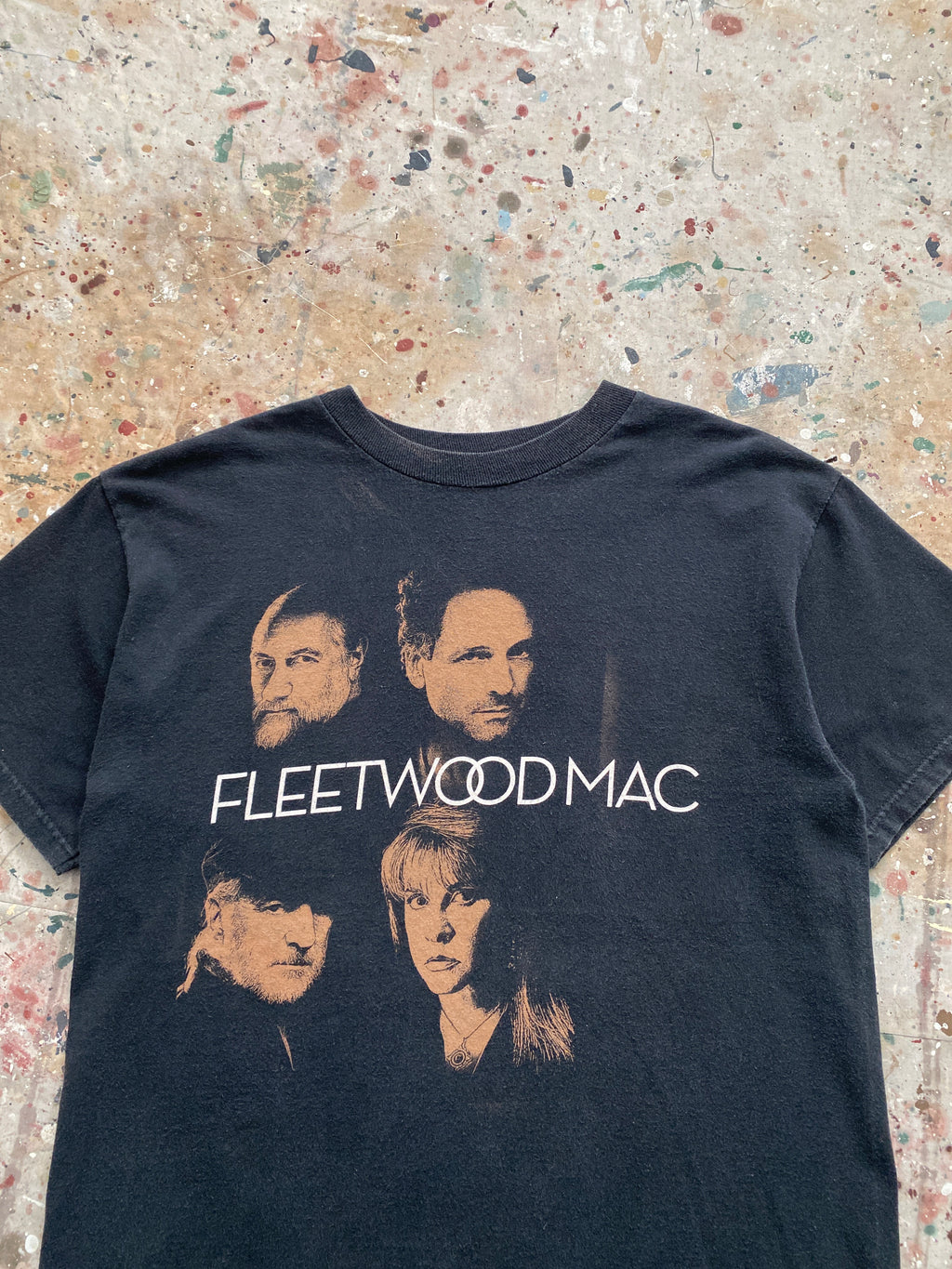2009 faded black fleetwood mac tee