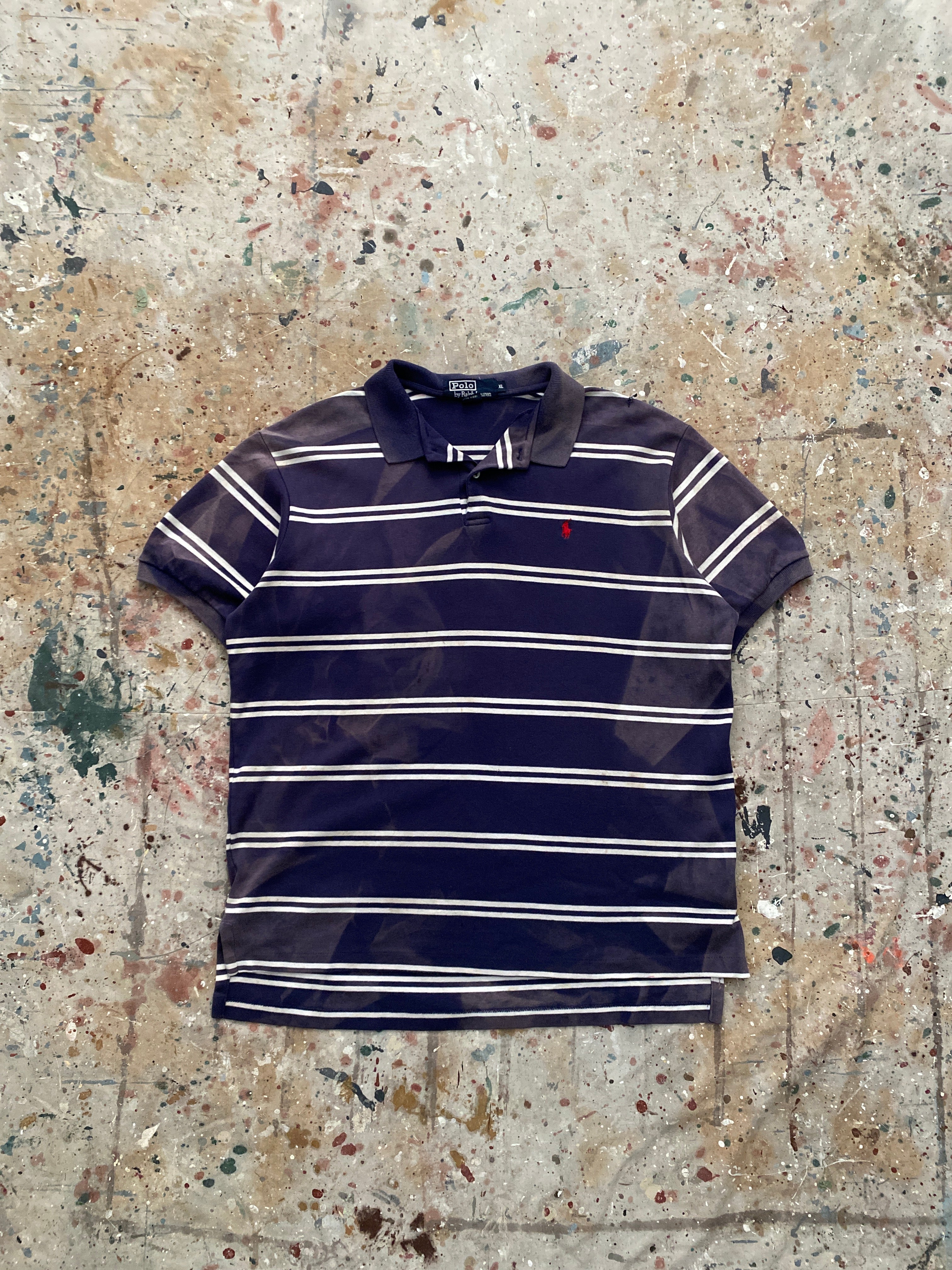 90s sun faded and distressed PRL polo shirt