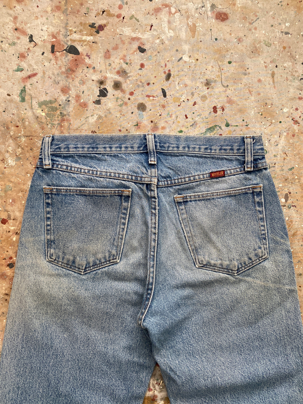 00s distressed rustler jeans