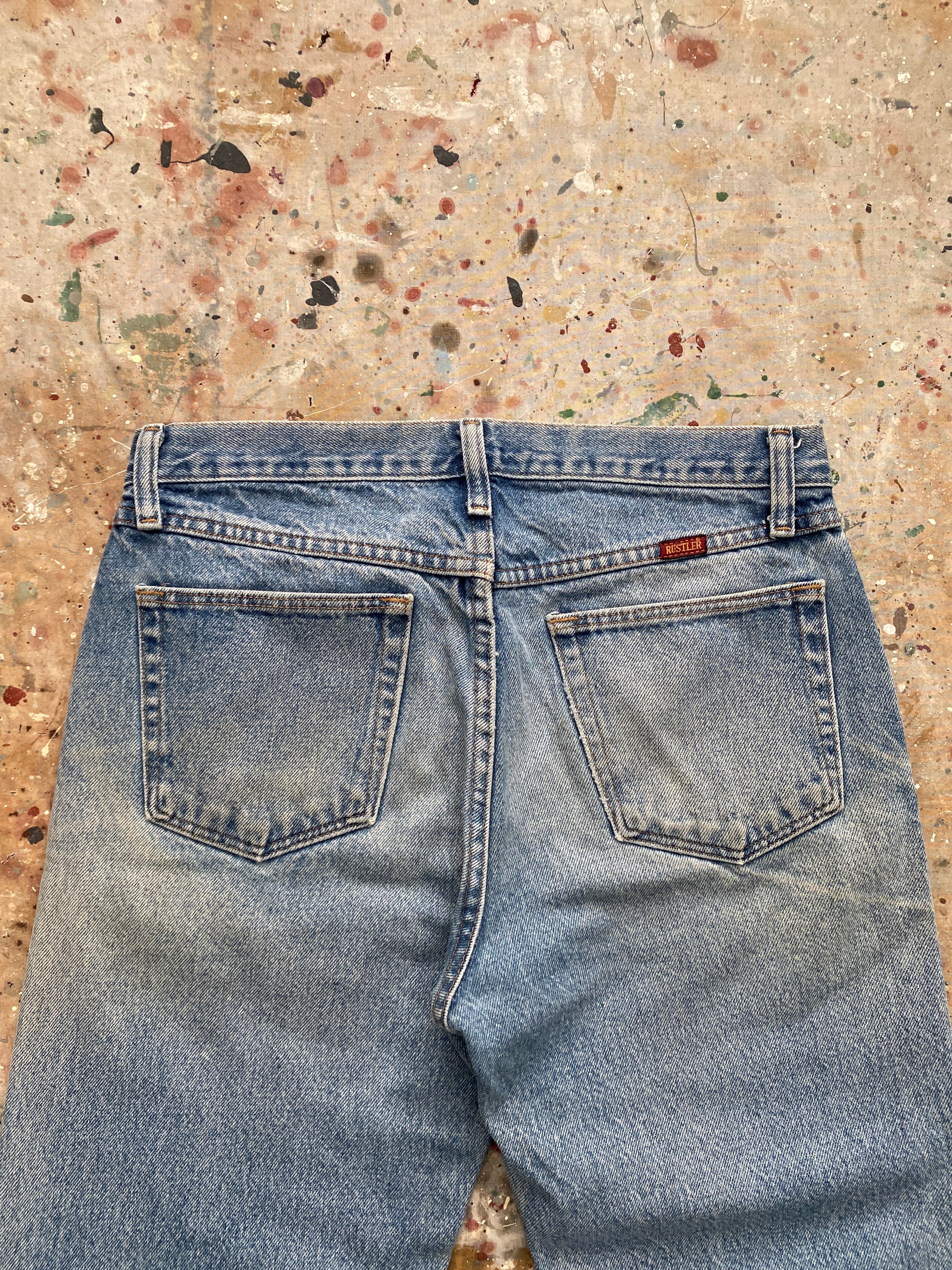 00s distressed rustler jeans