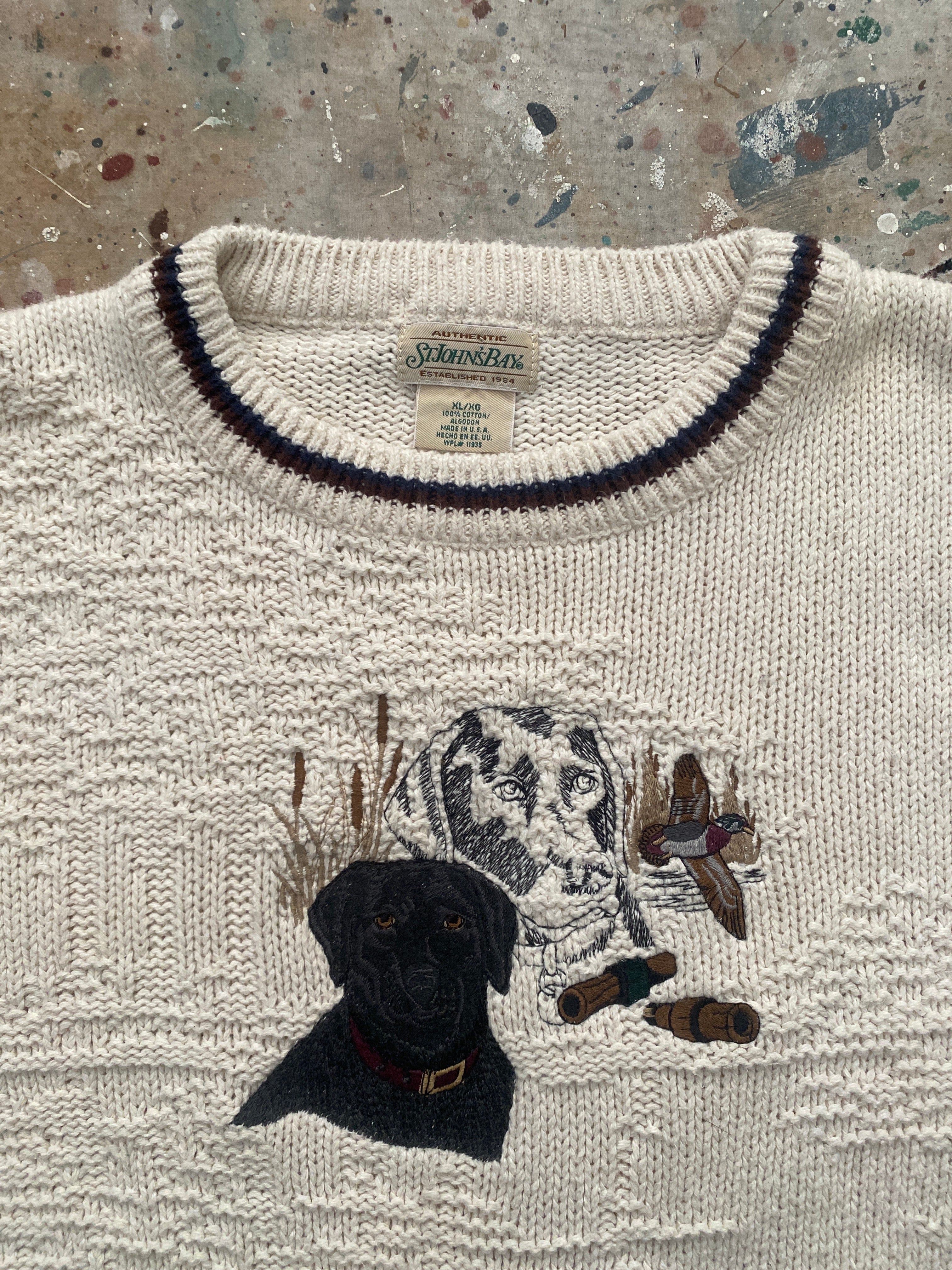 90s cotton knit sweater