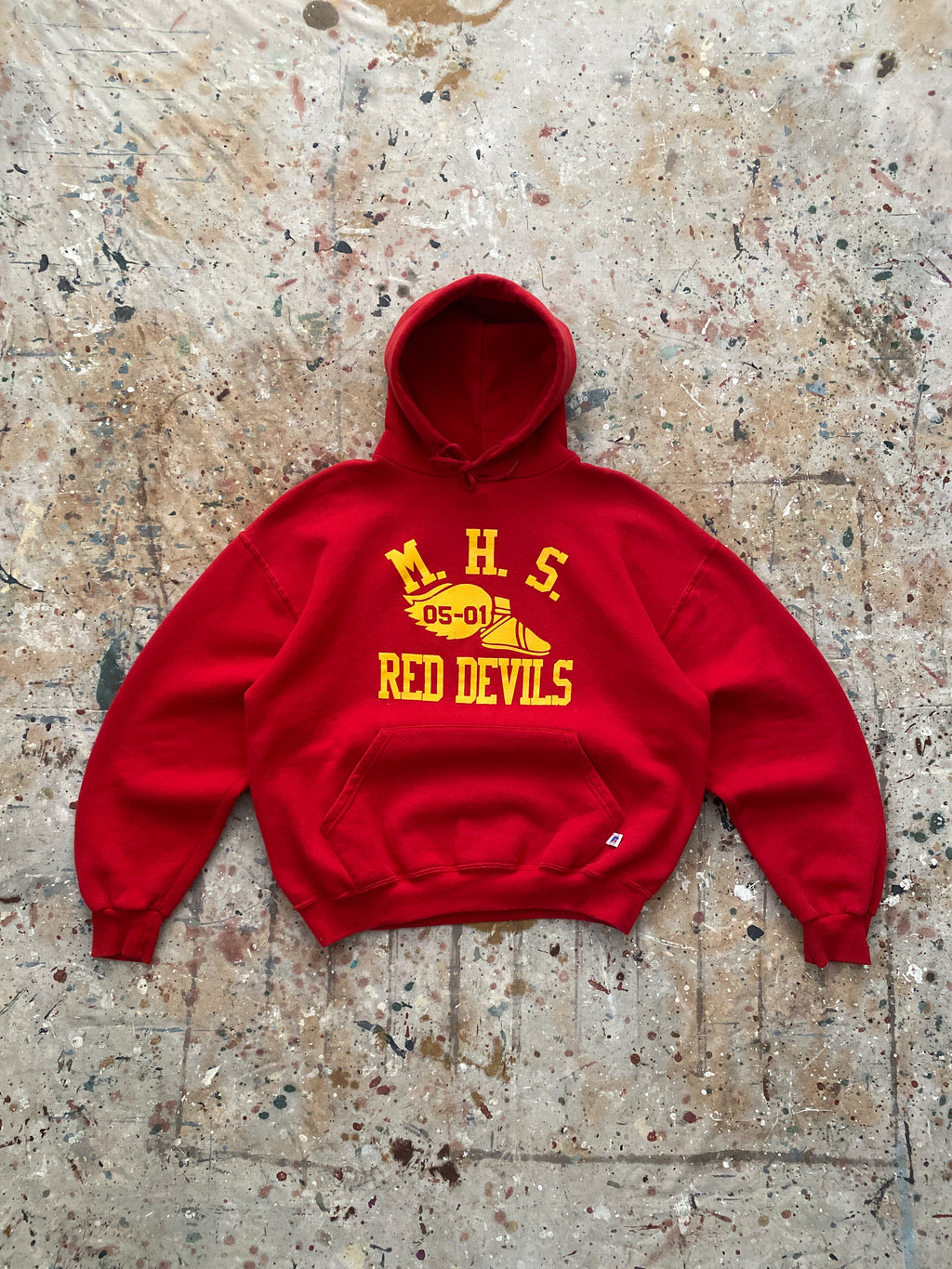 00s red devils track russell hoodie