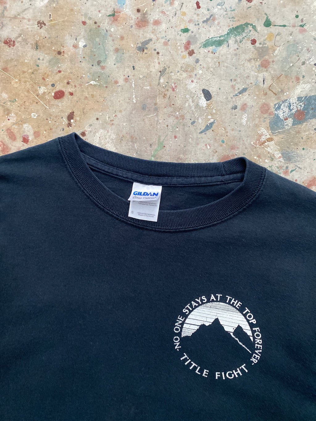 2009 title fight black long sleeve tee