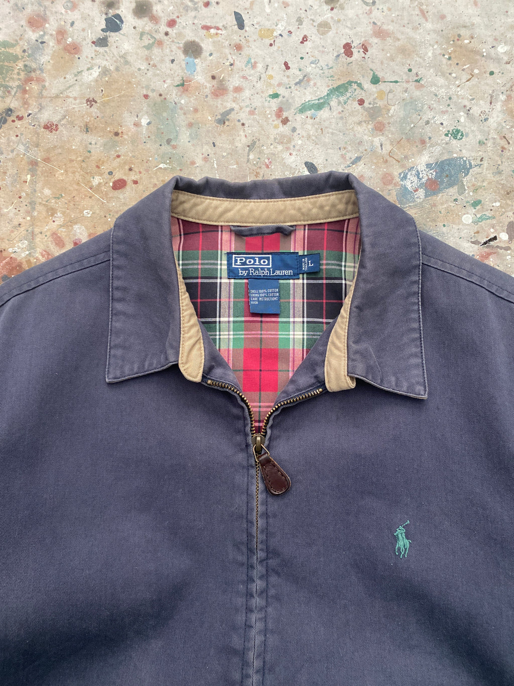 90s PRL lined harrington jacket