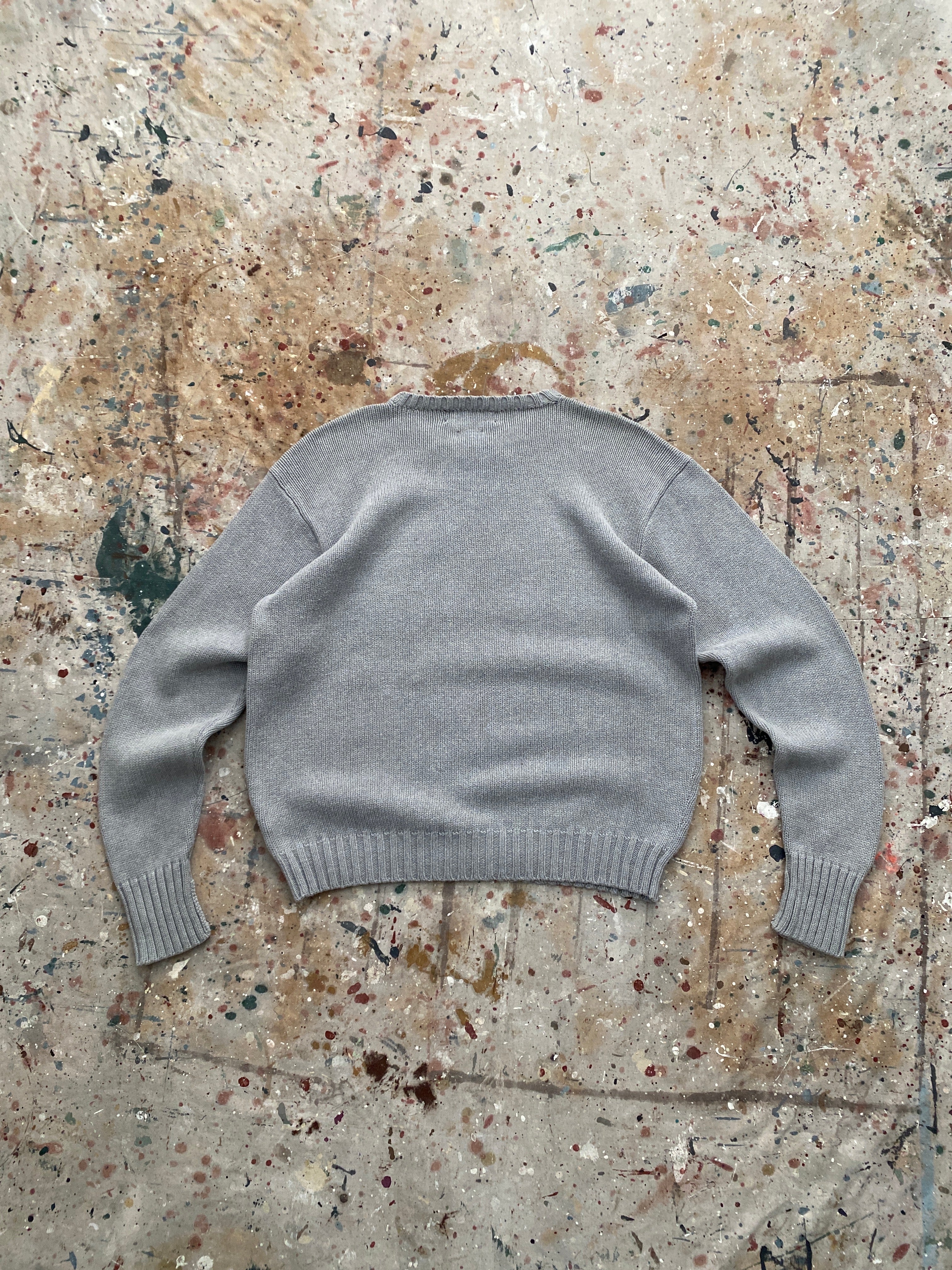 90s PRL knit cotton sweater
