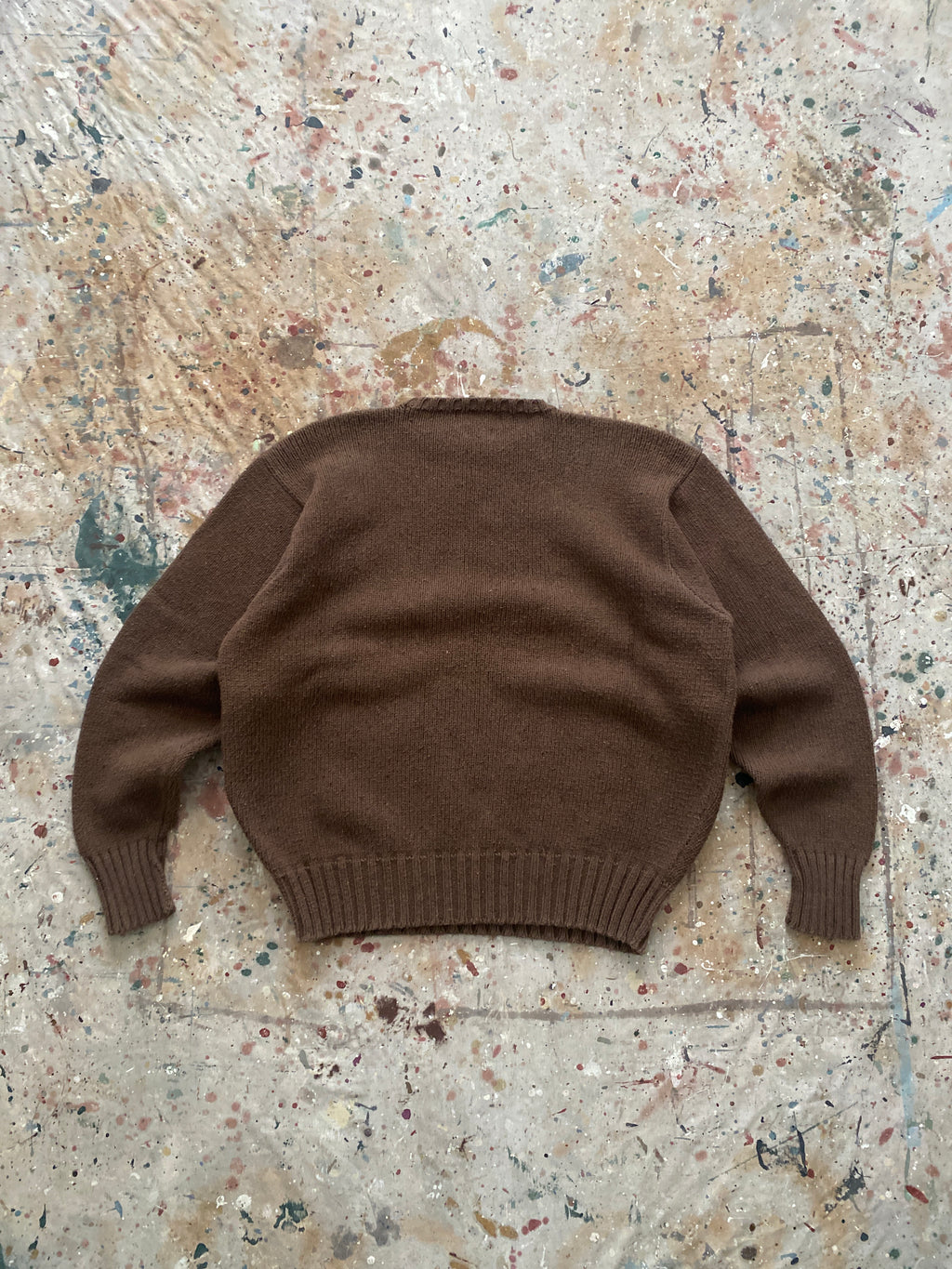 90s PRL brown knit sweater