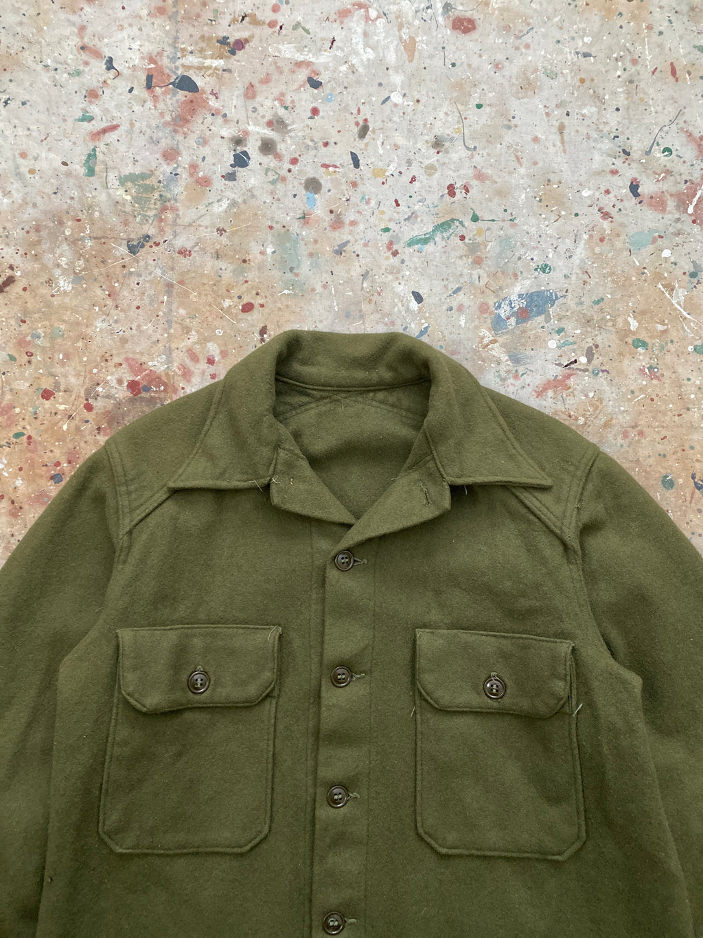 50s wool military shirt