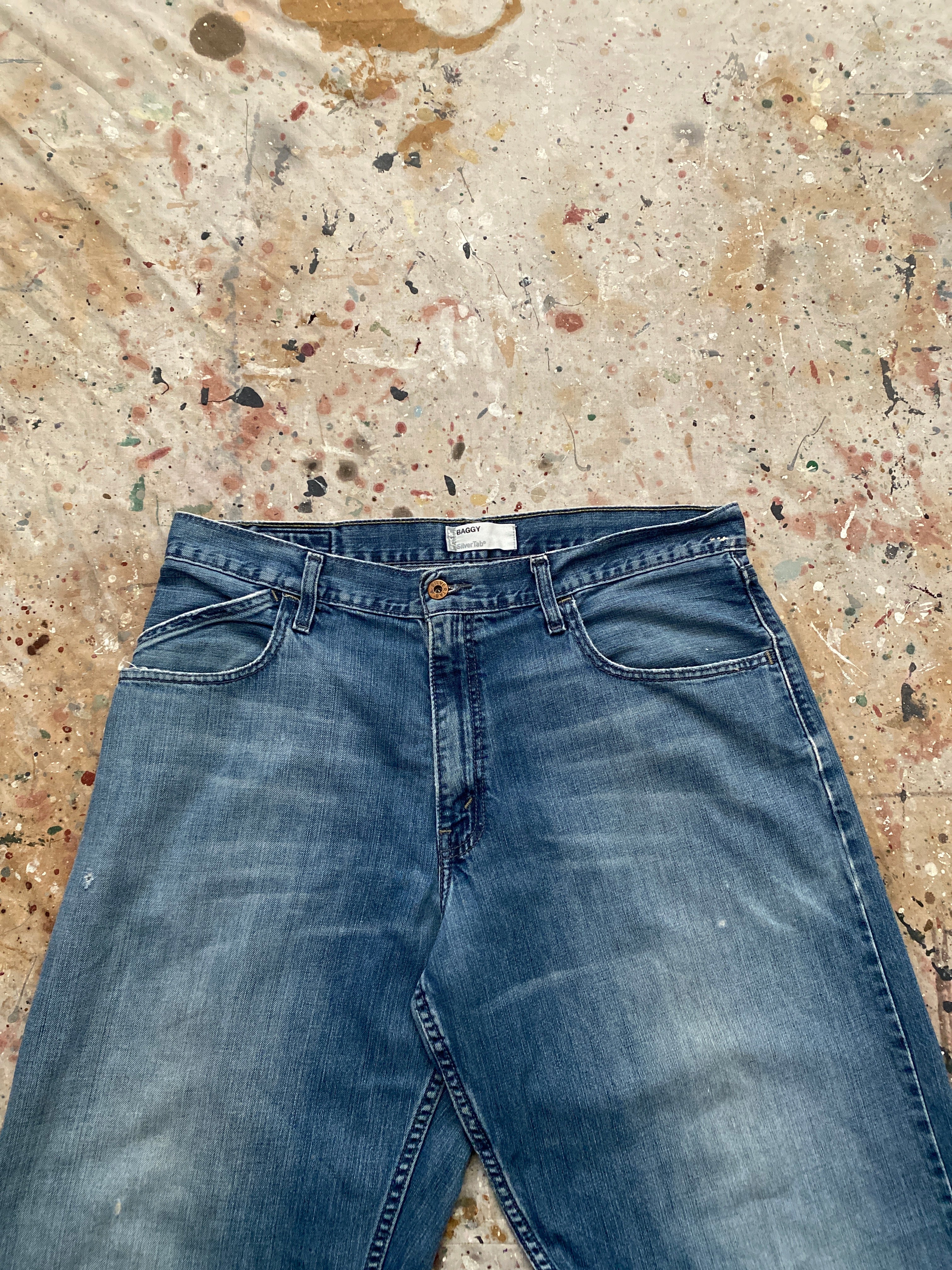 90s levi's baggy silver tab jeans