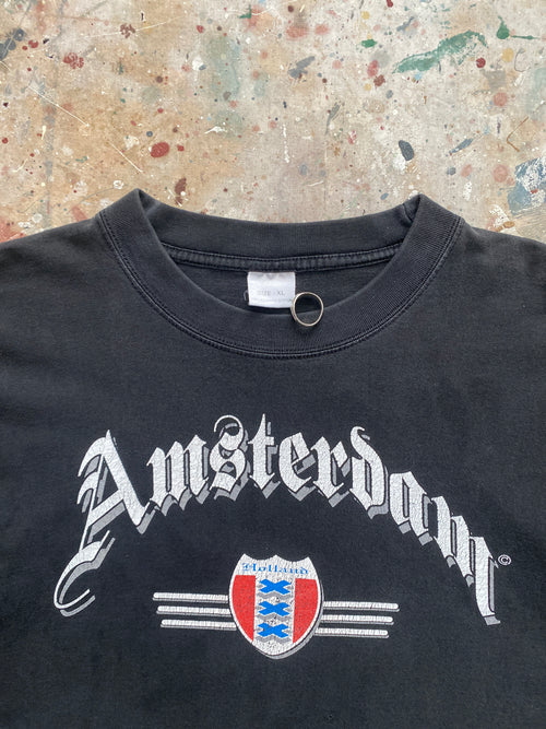 00s faded black amsterdam long sleeve tee