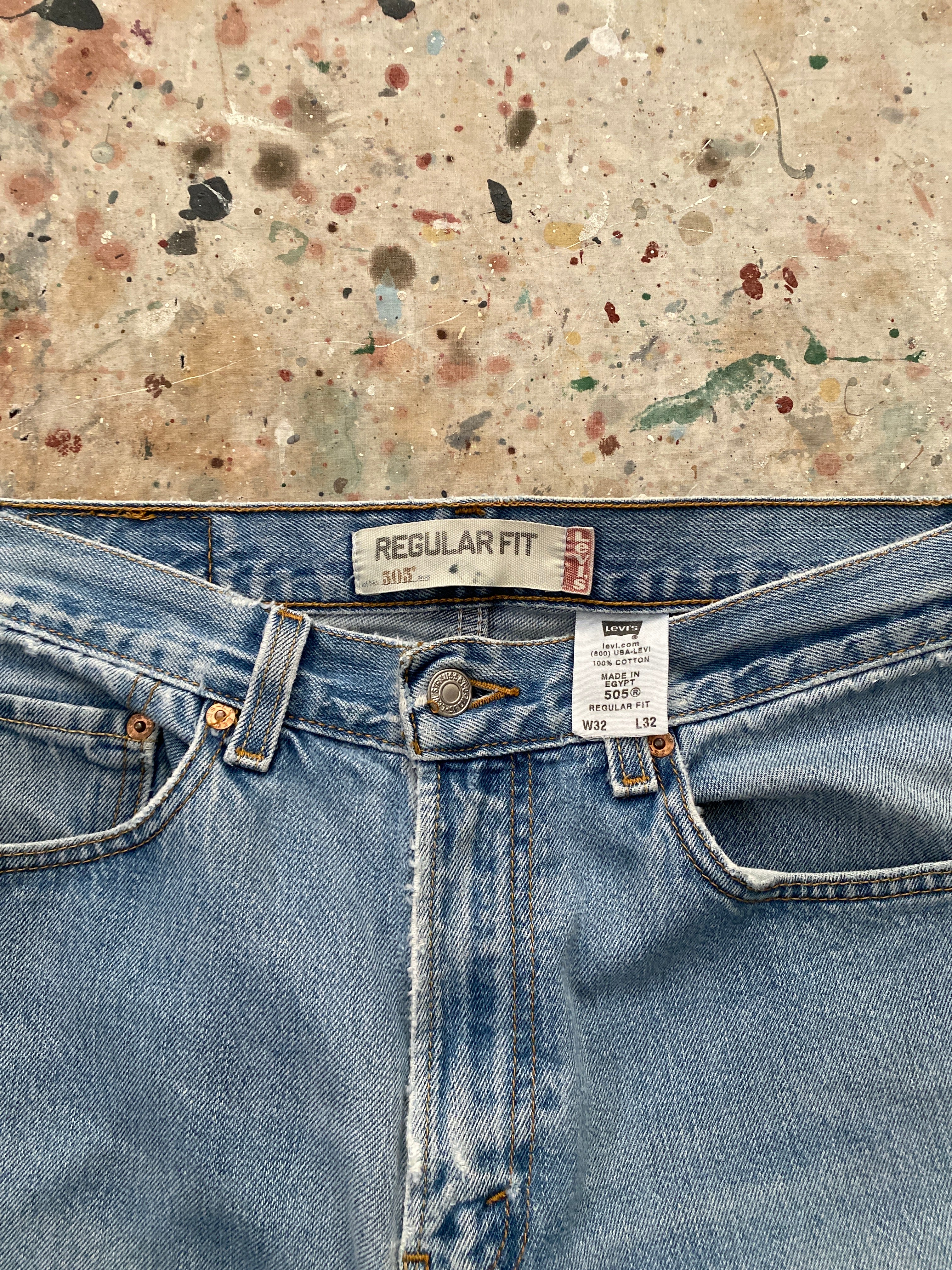 00s levi's 505 light wash jeans