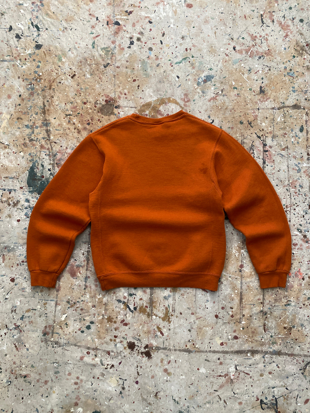 10s rust orange blank russell sweatshirt