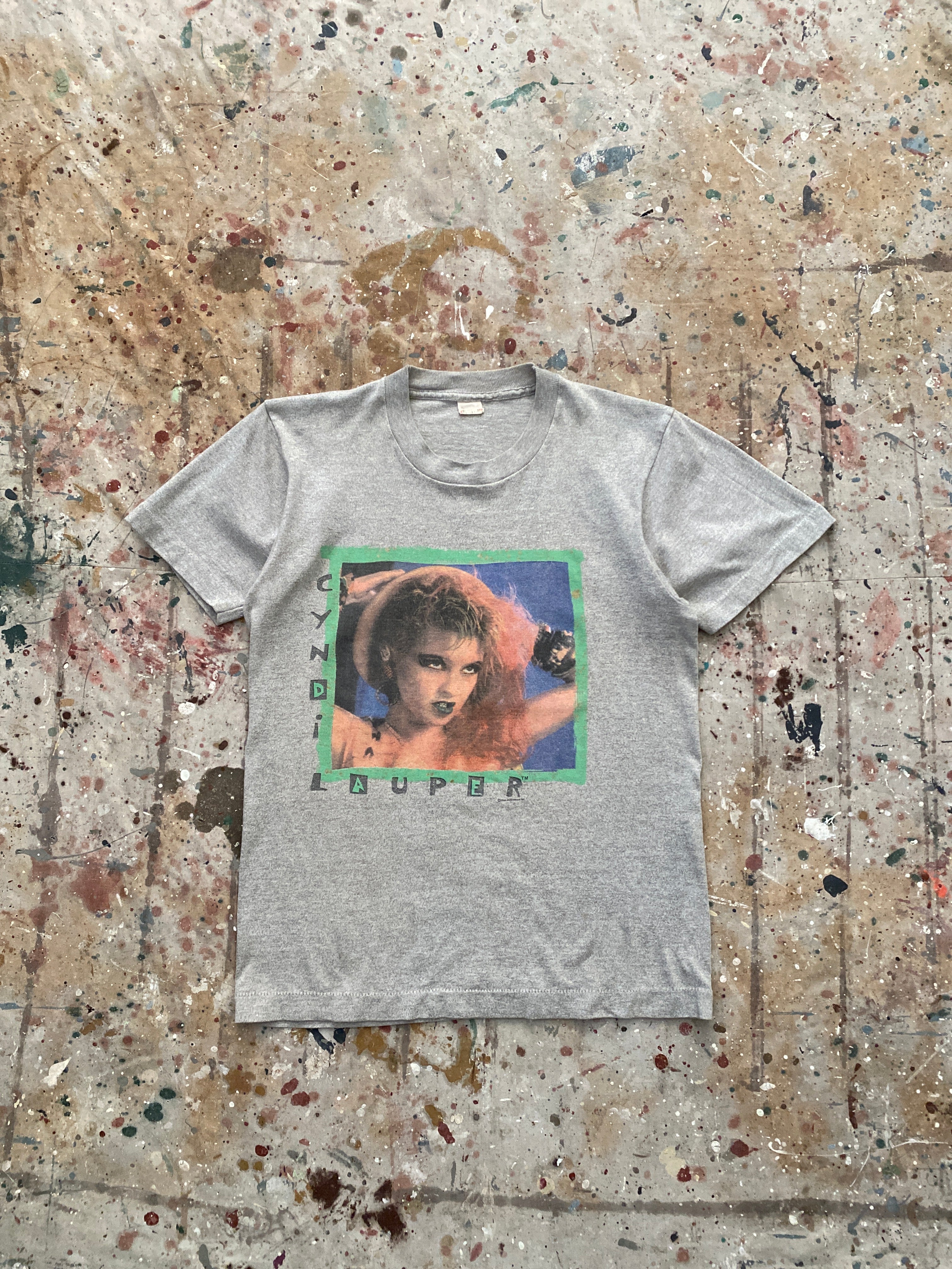 1984 cyndi lauper "fun" tour tee