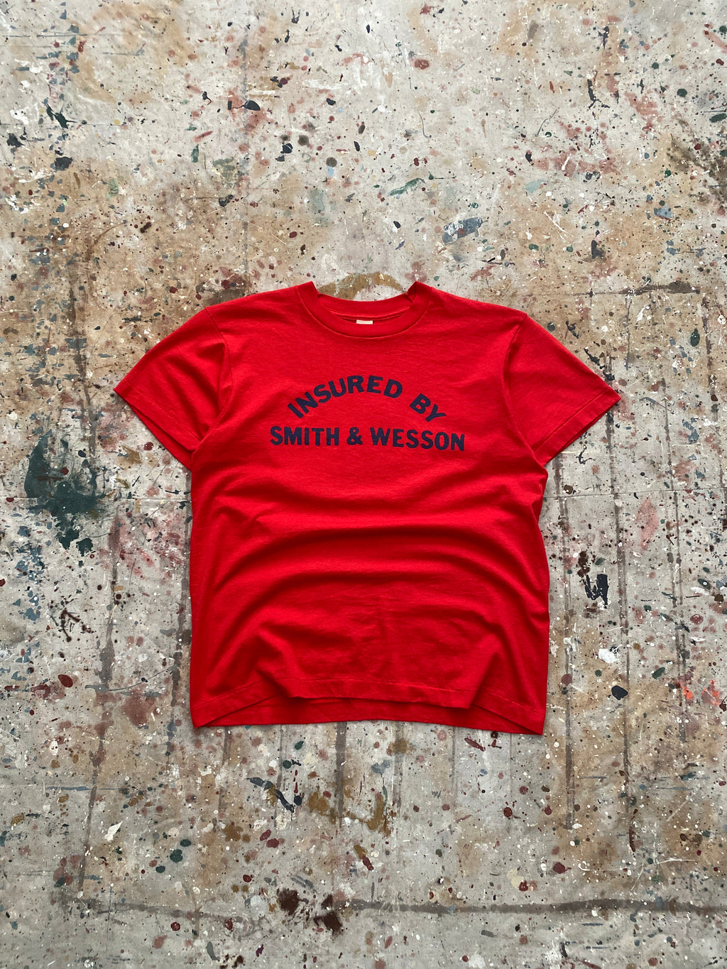 80s smith & wesson "insured" tee