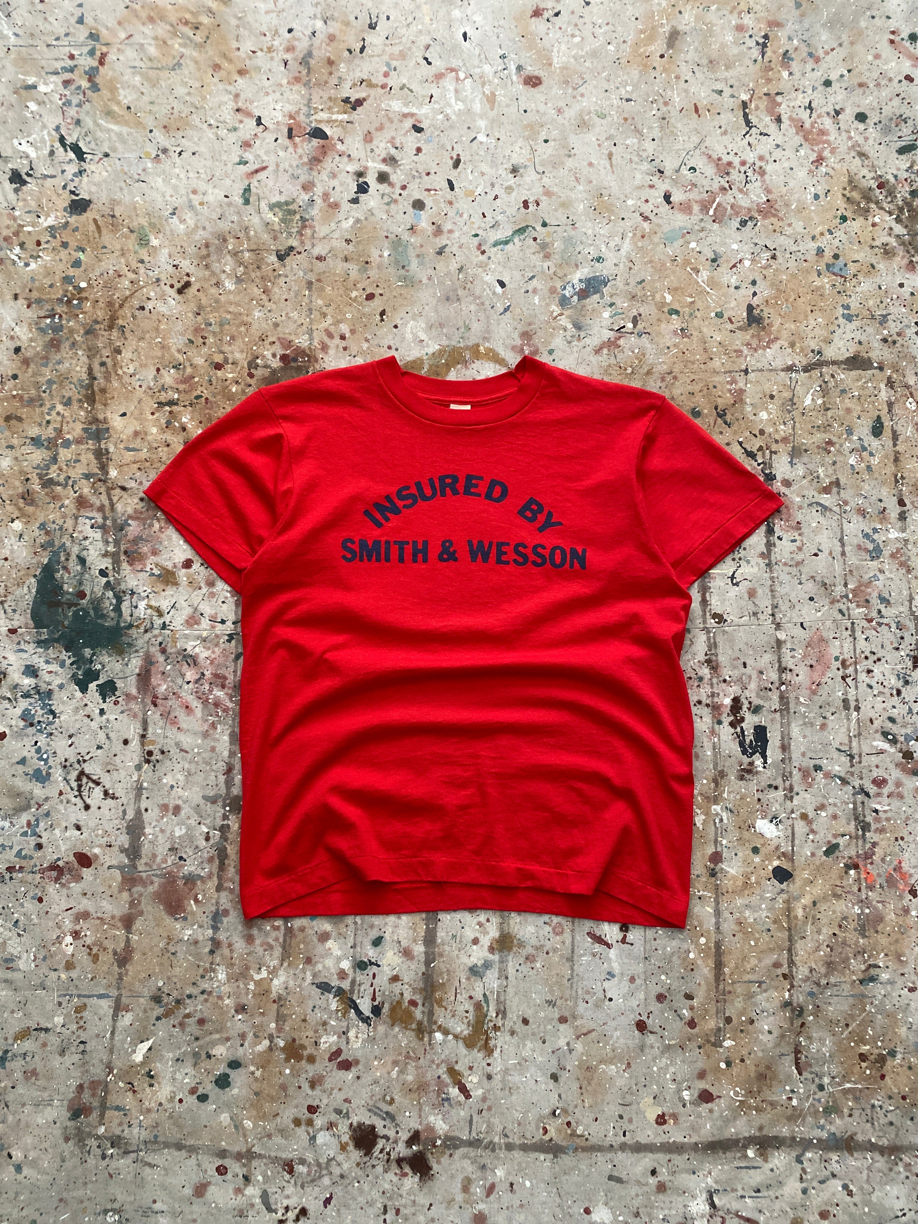 80s smith & wesson "insured" tee