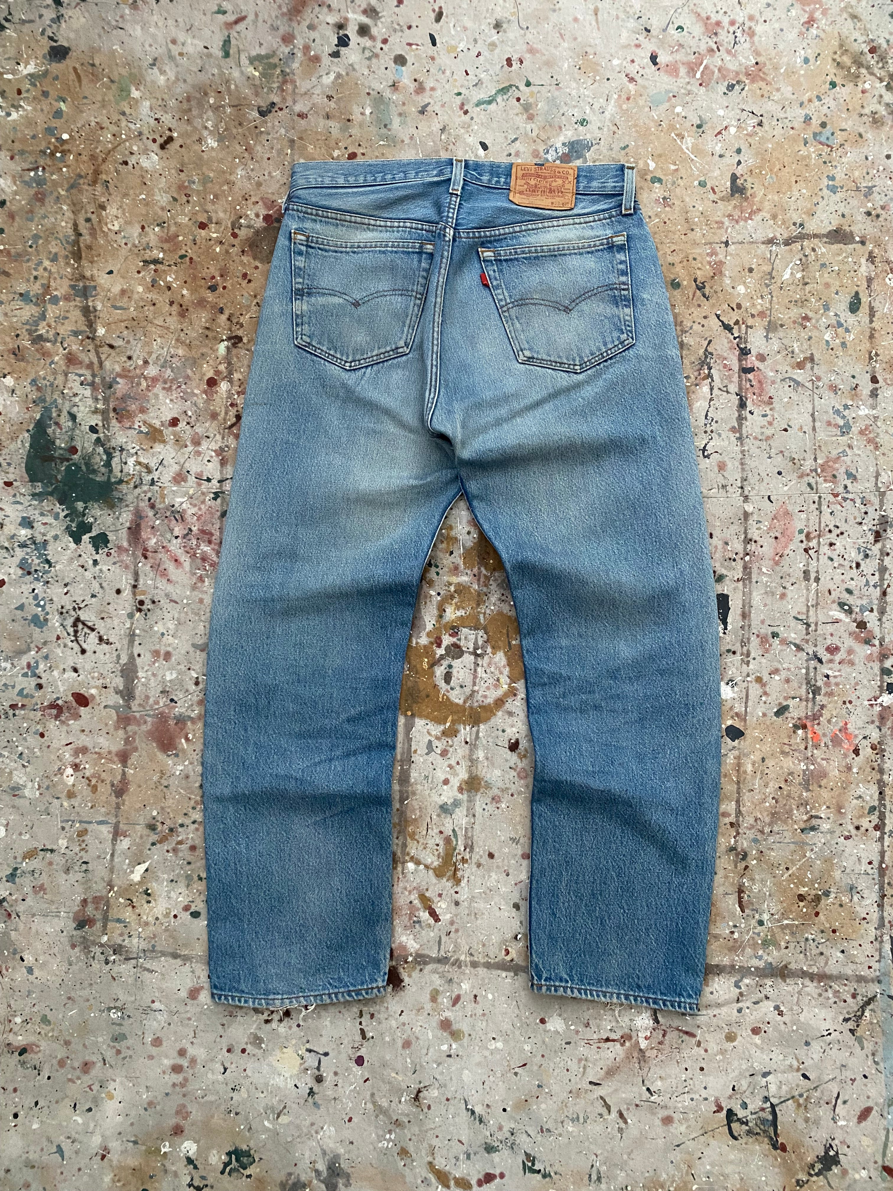 80s faded and repaired levi's 501 jeans