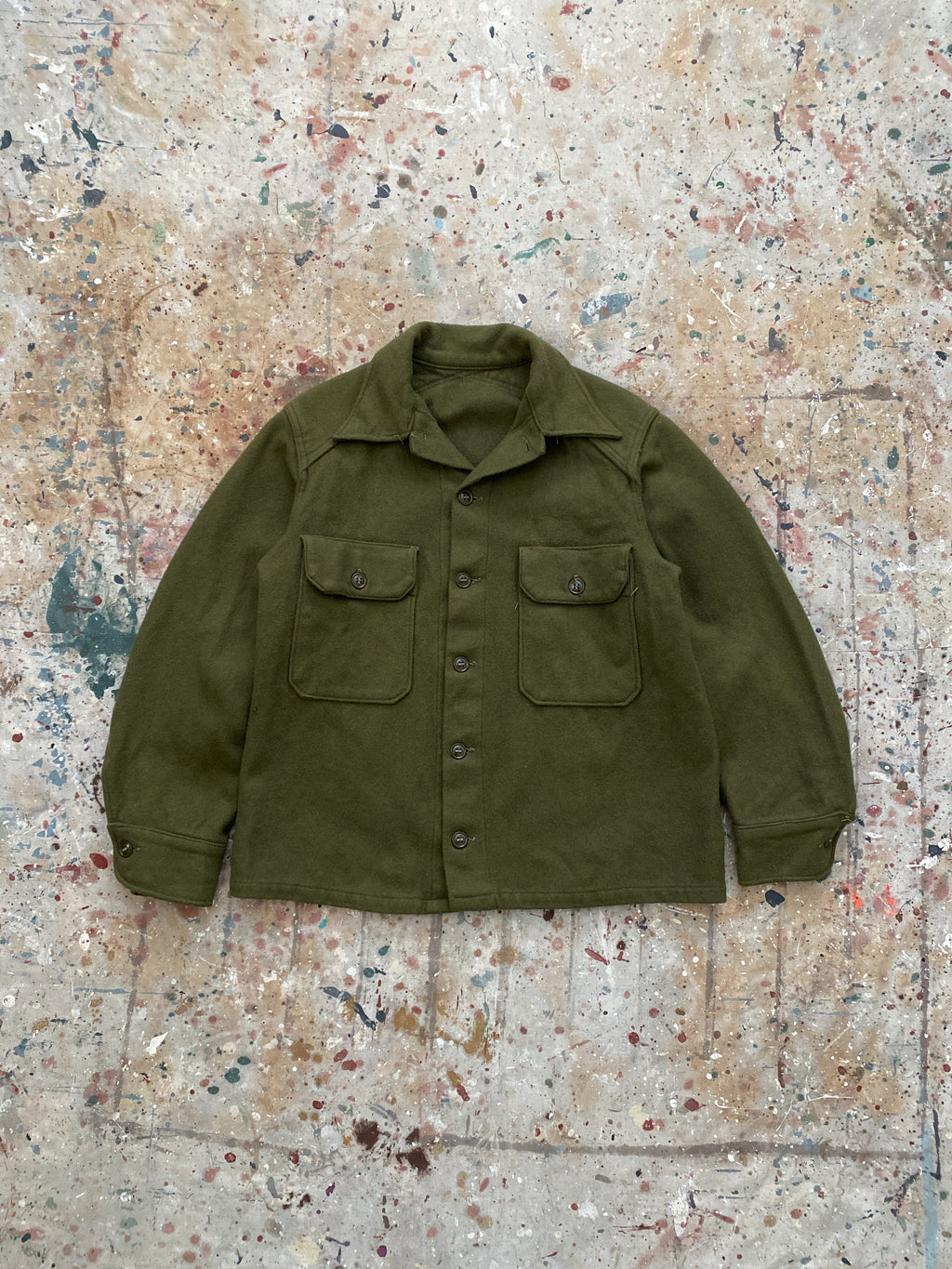 50s wool military shirt