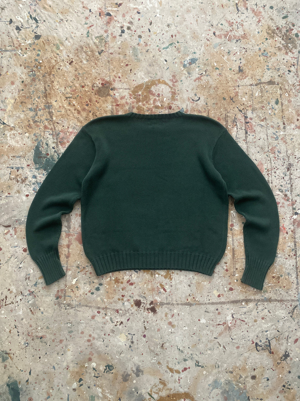 90s PRL cotton knit sweater