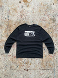 90s faded black loaded gun records long sleeve tee