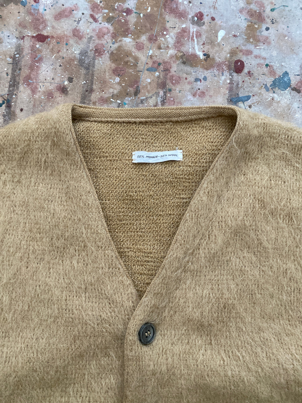 60s mohair cardigan sweater