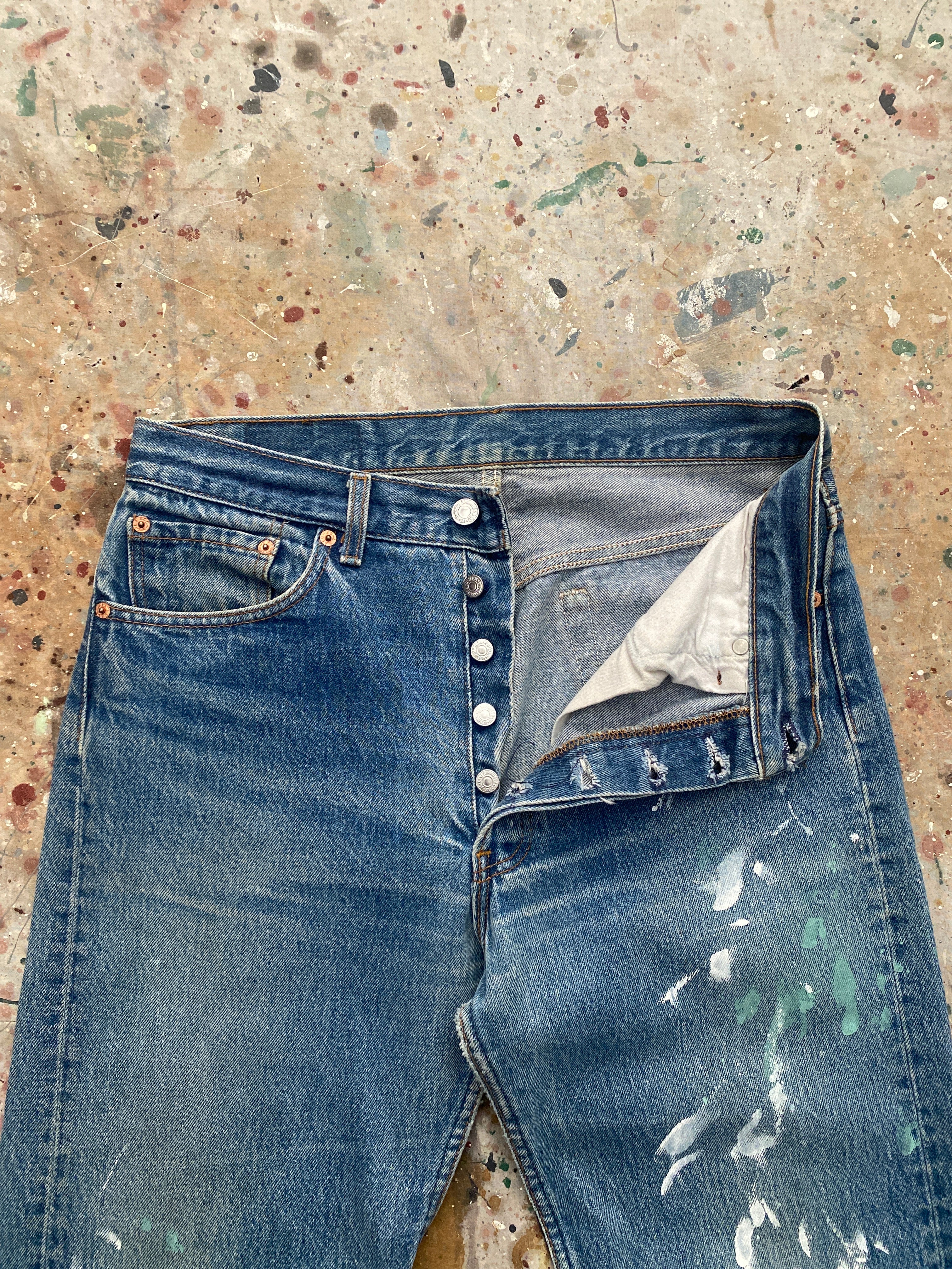 90s levi's 501 painter jeans