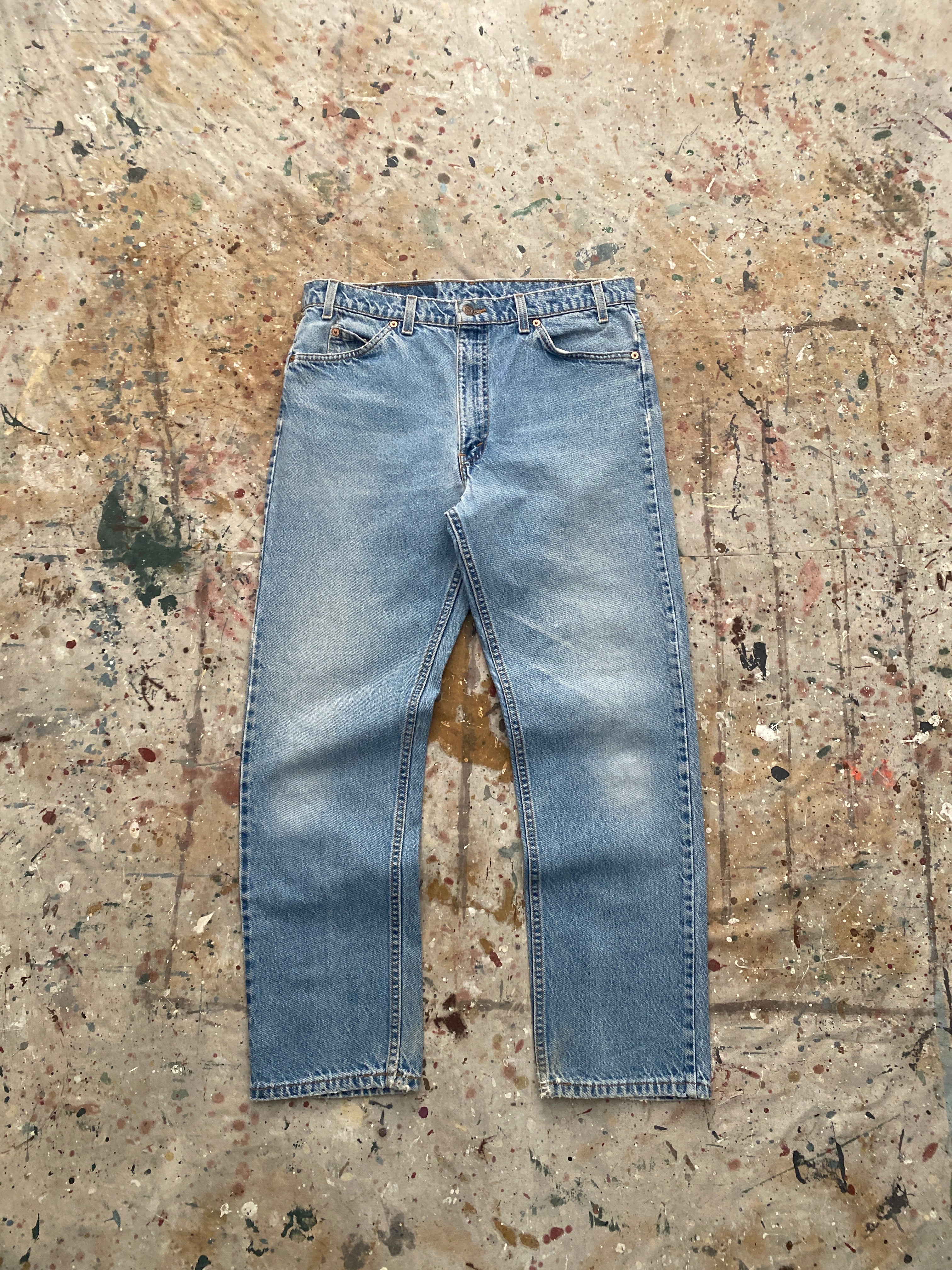 90s levi's 505 light wash jeans