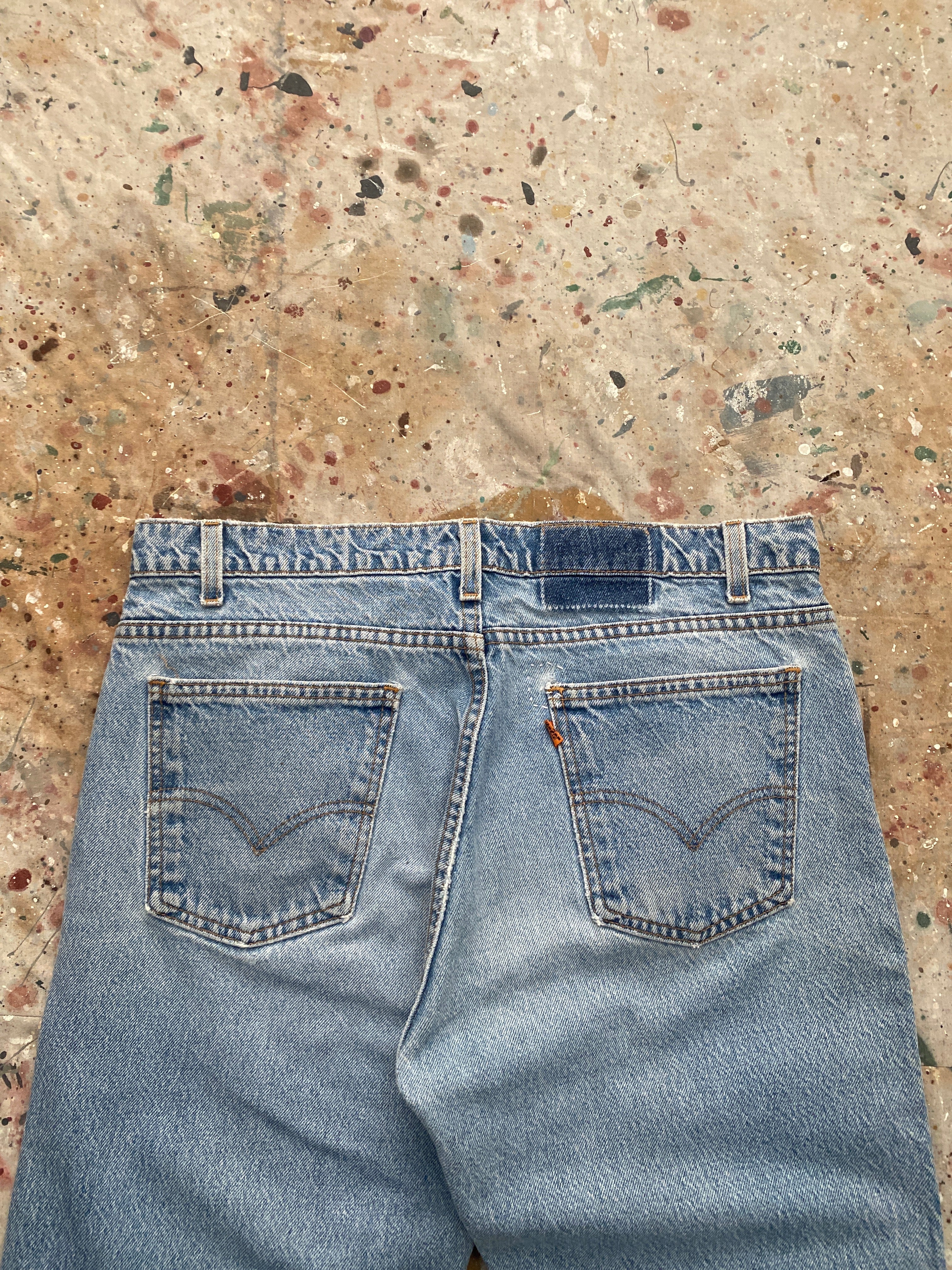 90s levi's 505 light wash jeans