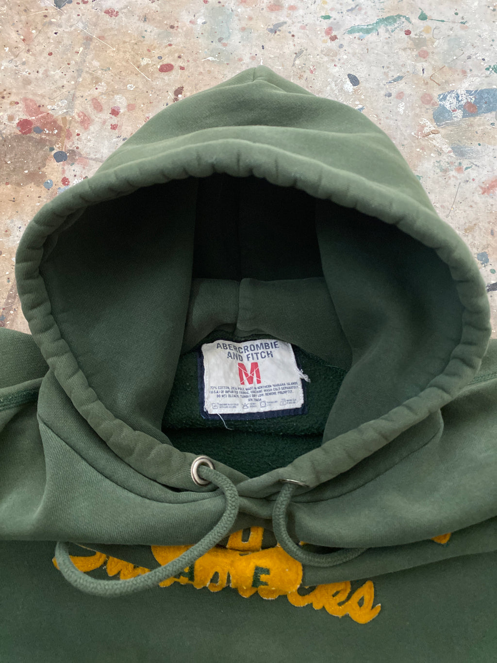 00s abercrombie and fitch shamrocks heavy weight hoodie
