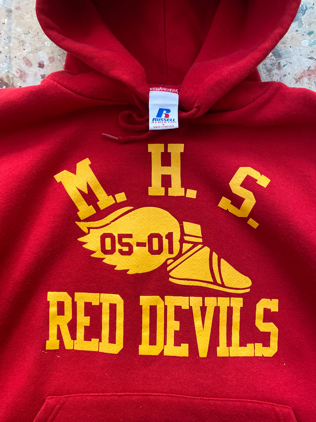 00s red devils track russell hoodie