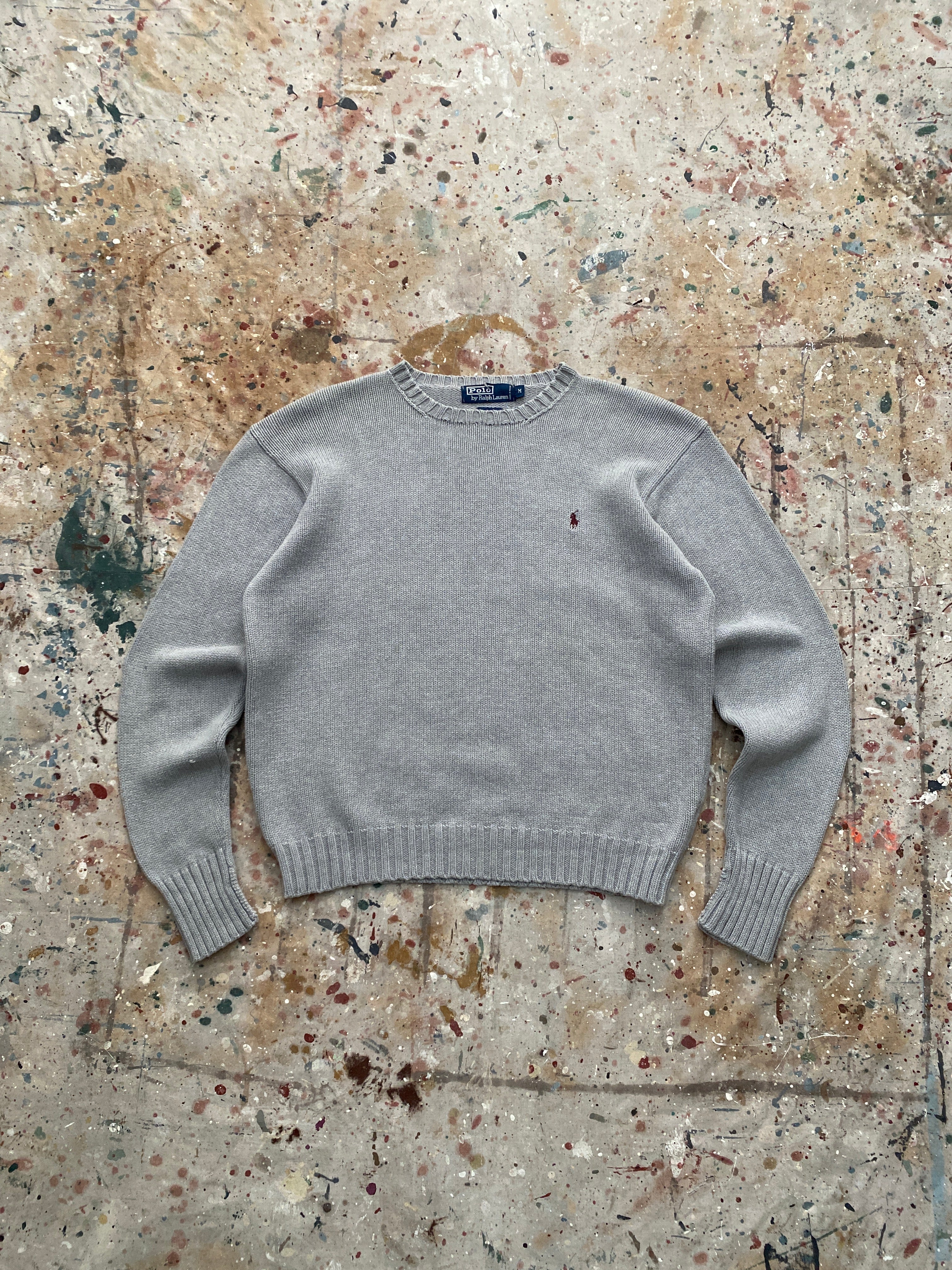 90s PRL knit cotton sweater