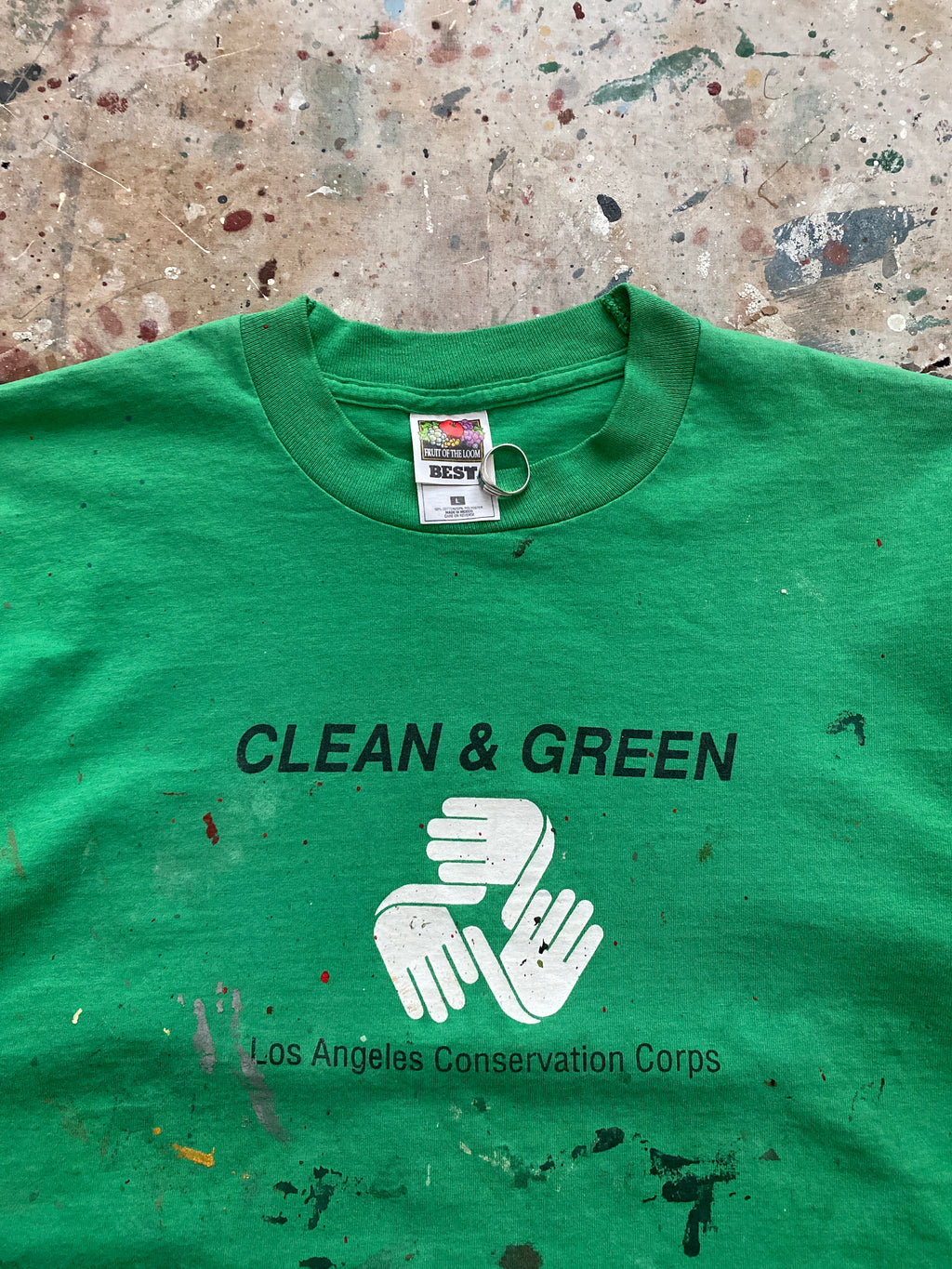 90s "clean & green" painter tee