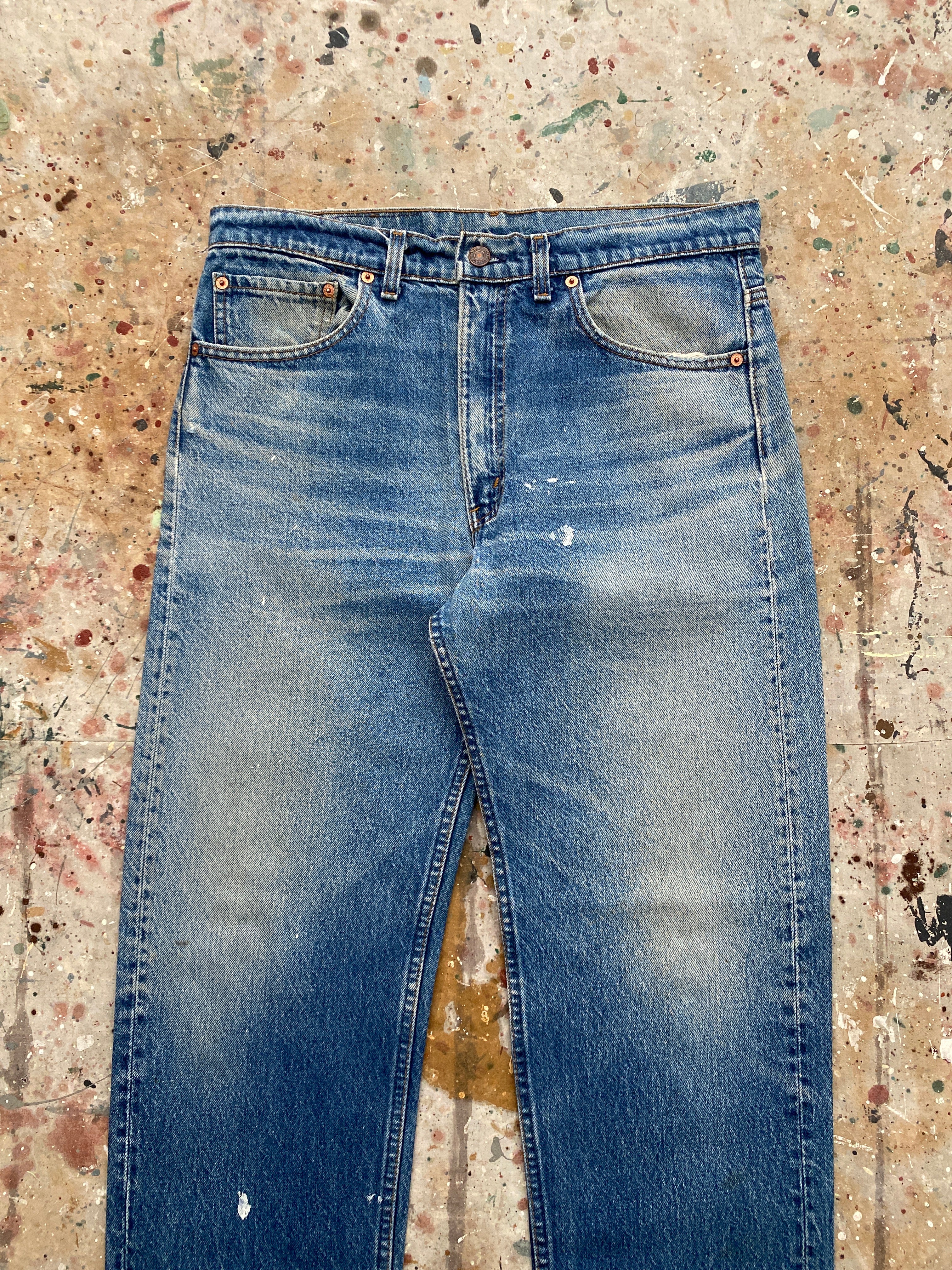80s levi's 505 faded painter jeans