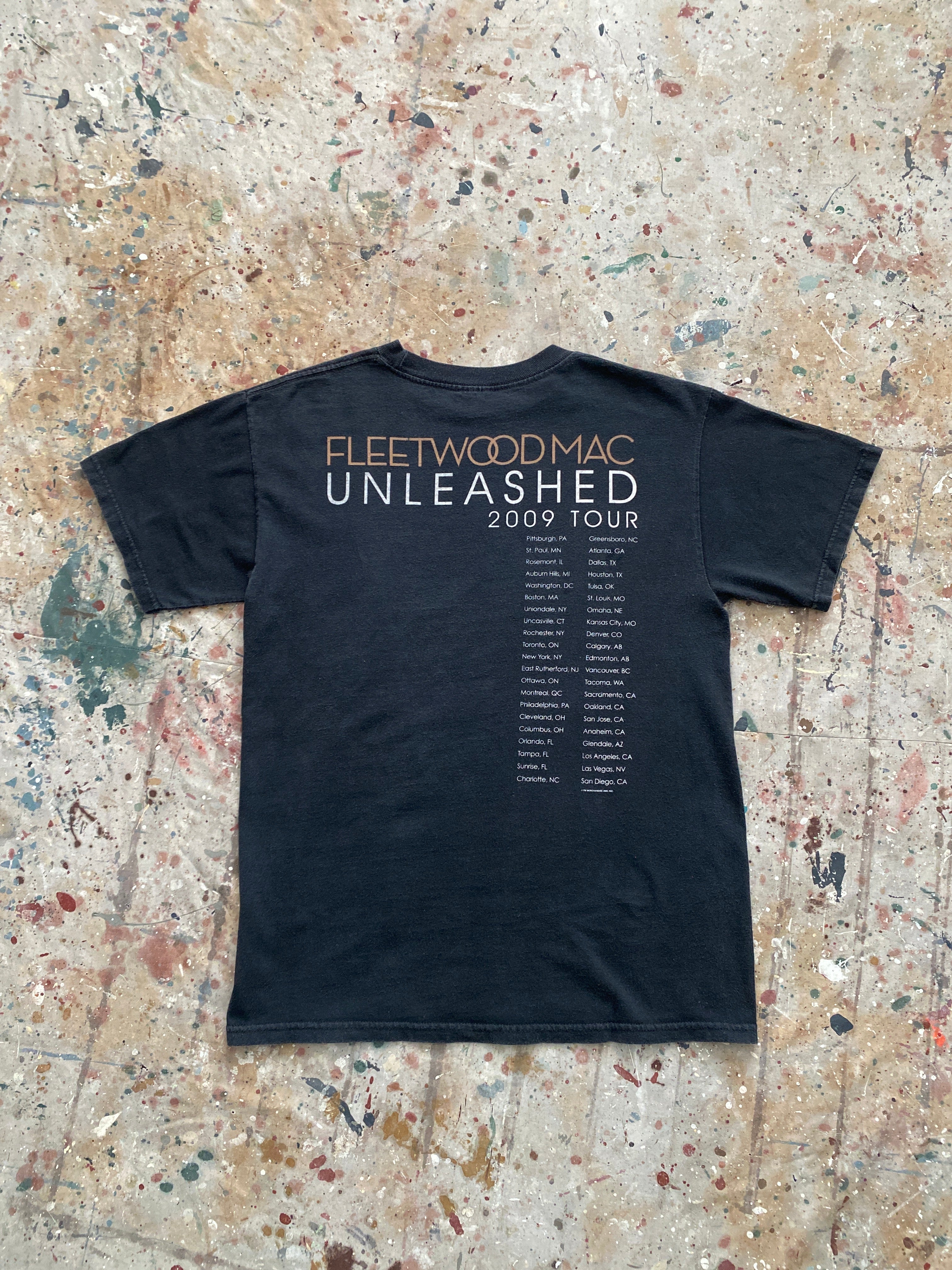 2009 faded black fleetwood mac tee