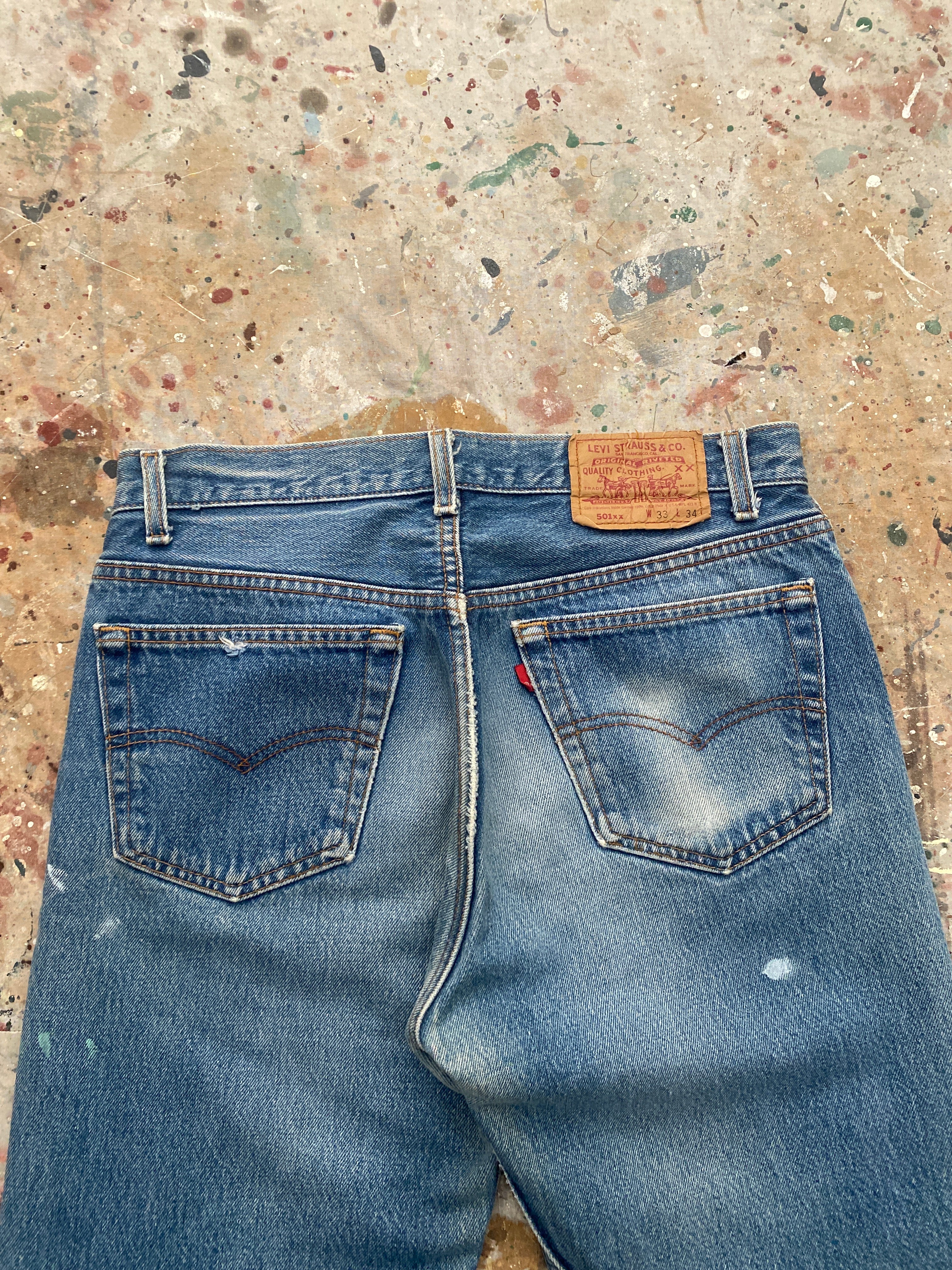 90s levi's 501 painter jeans